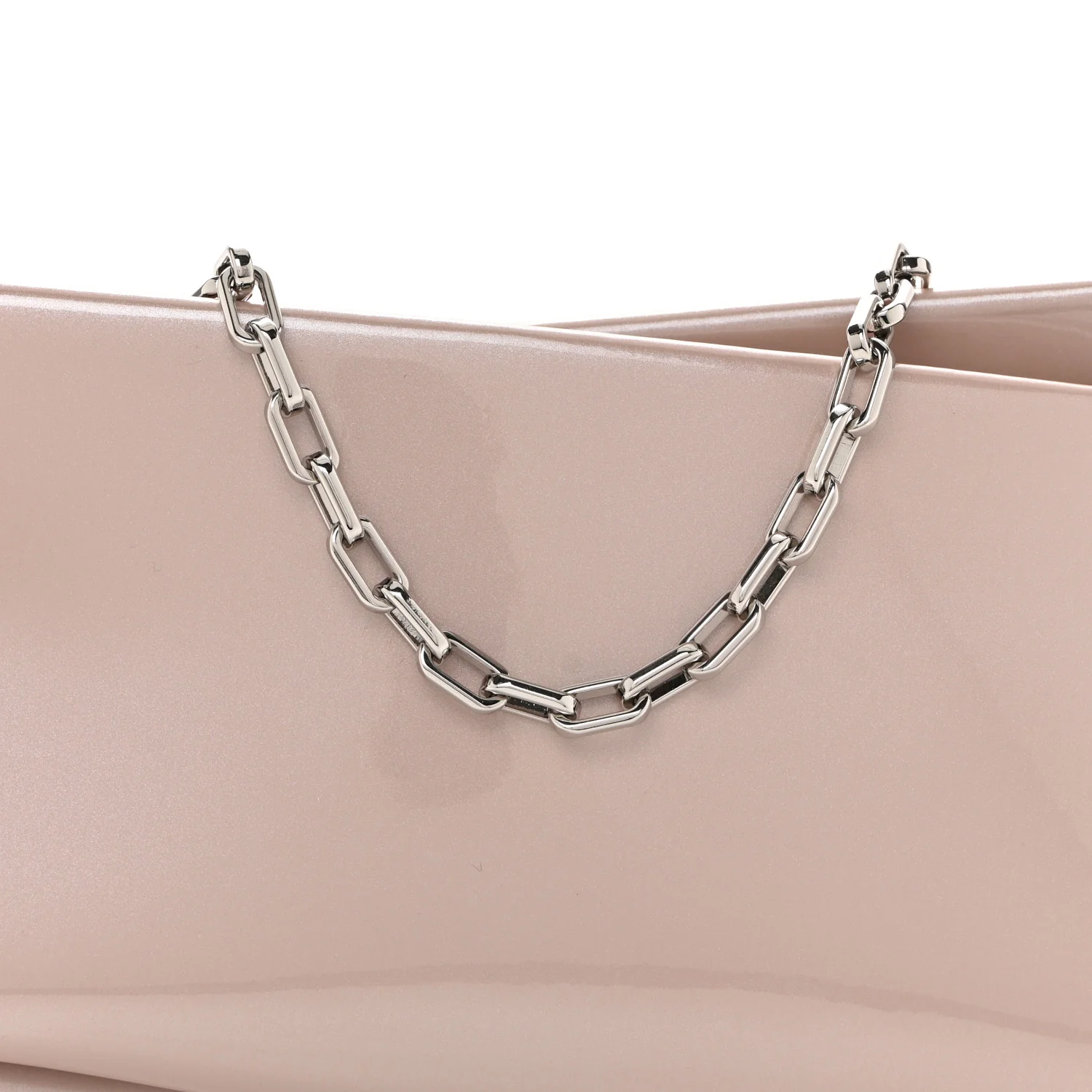 Patent Perle Loubitwist Clutch Vintage Rose - Image 7