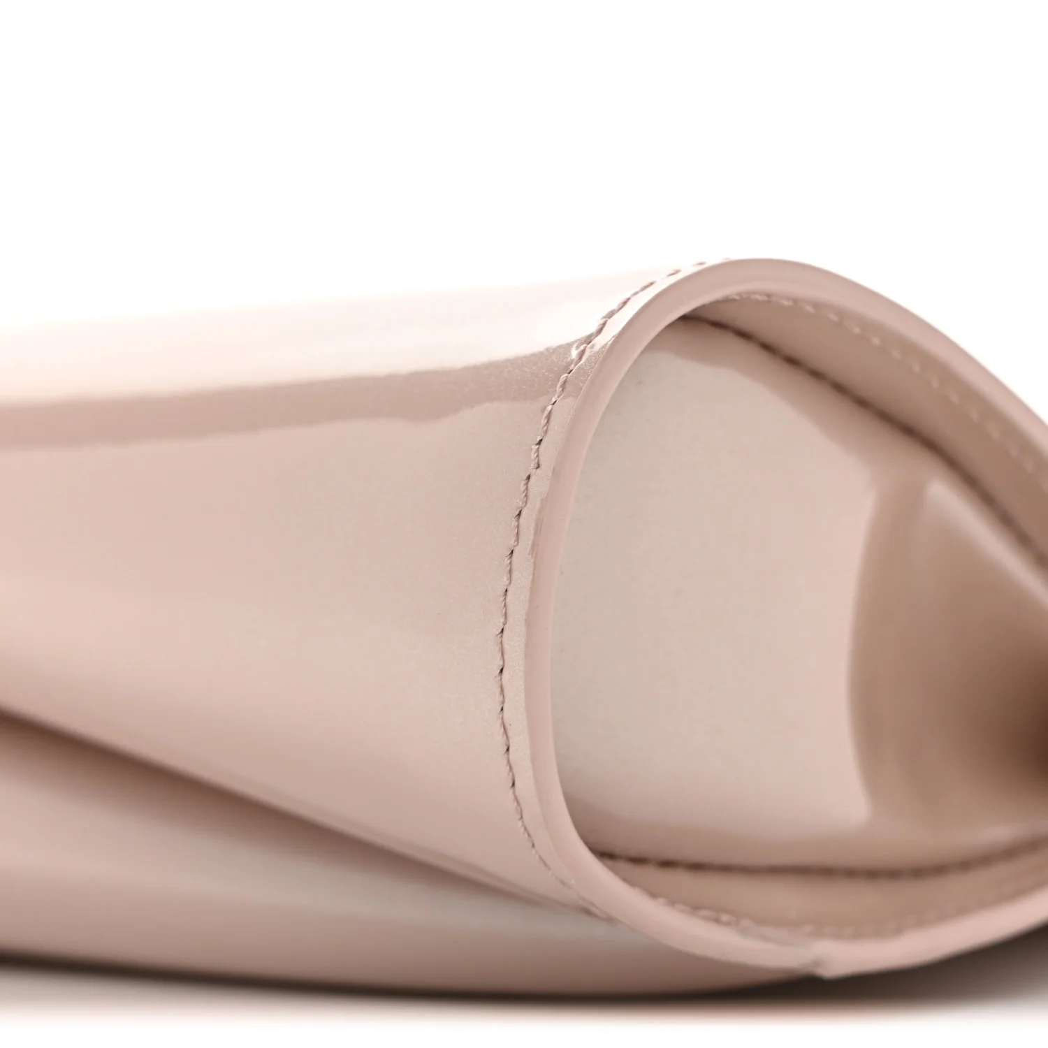 Patent Perle Loubitwist Clutch Vintage Rose - Image 9