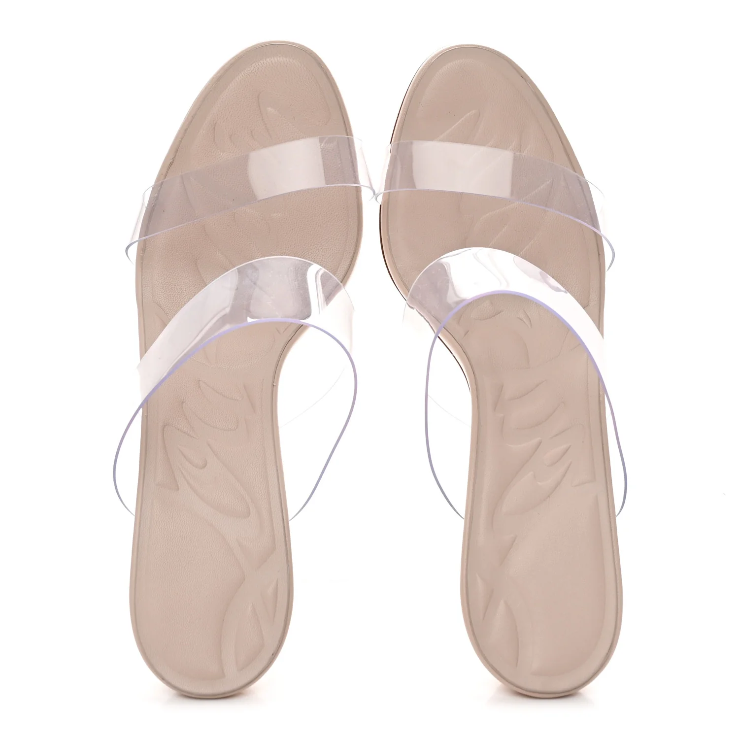 Patent PVC Just Nothing 85 Slide Sandals 37.5 Leche - Image 2
