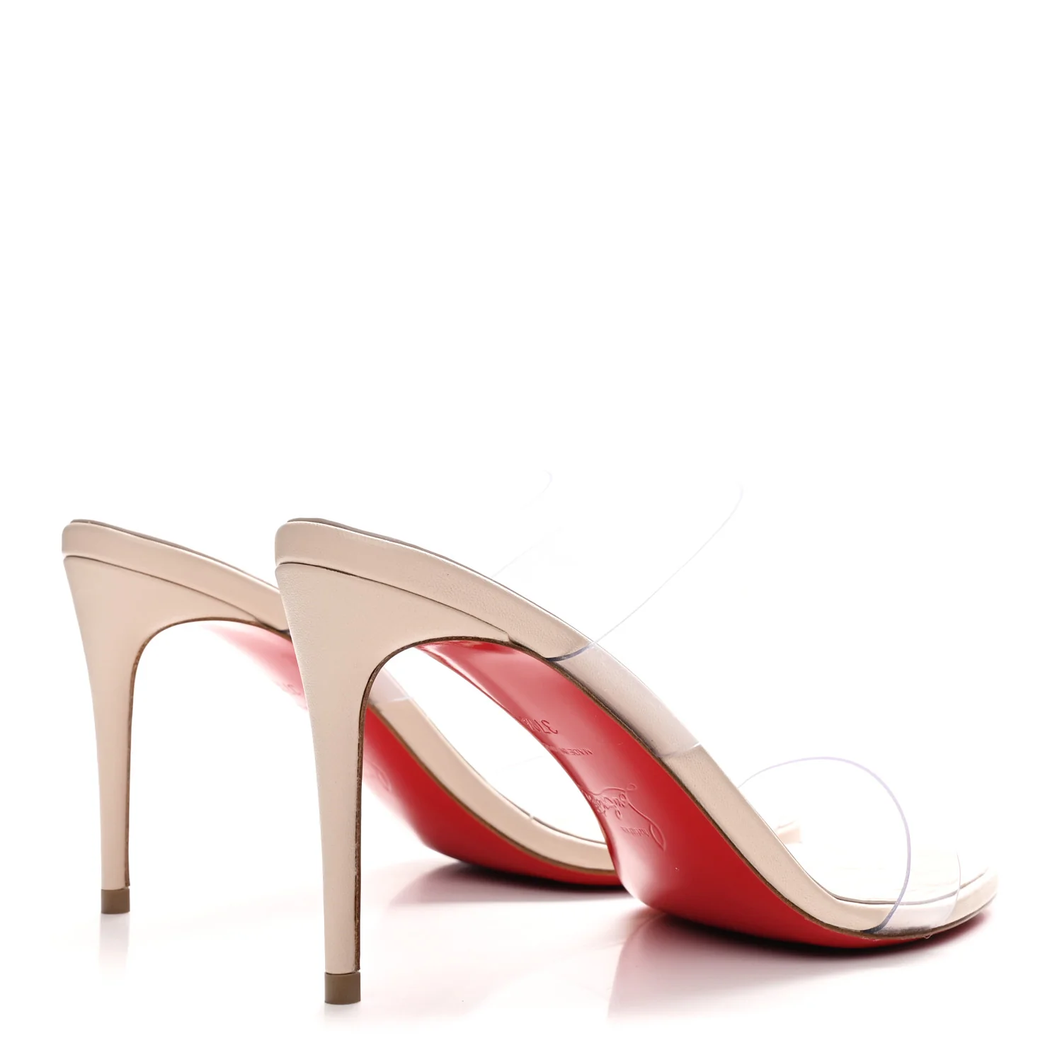 Patent PVC Just Nothing 85 Slide Sandals 37.5 Leche - Image 5