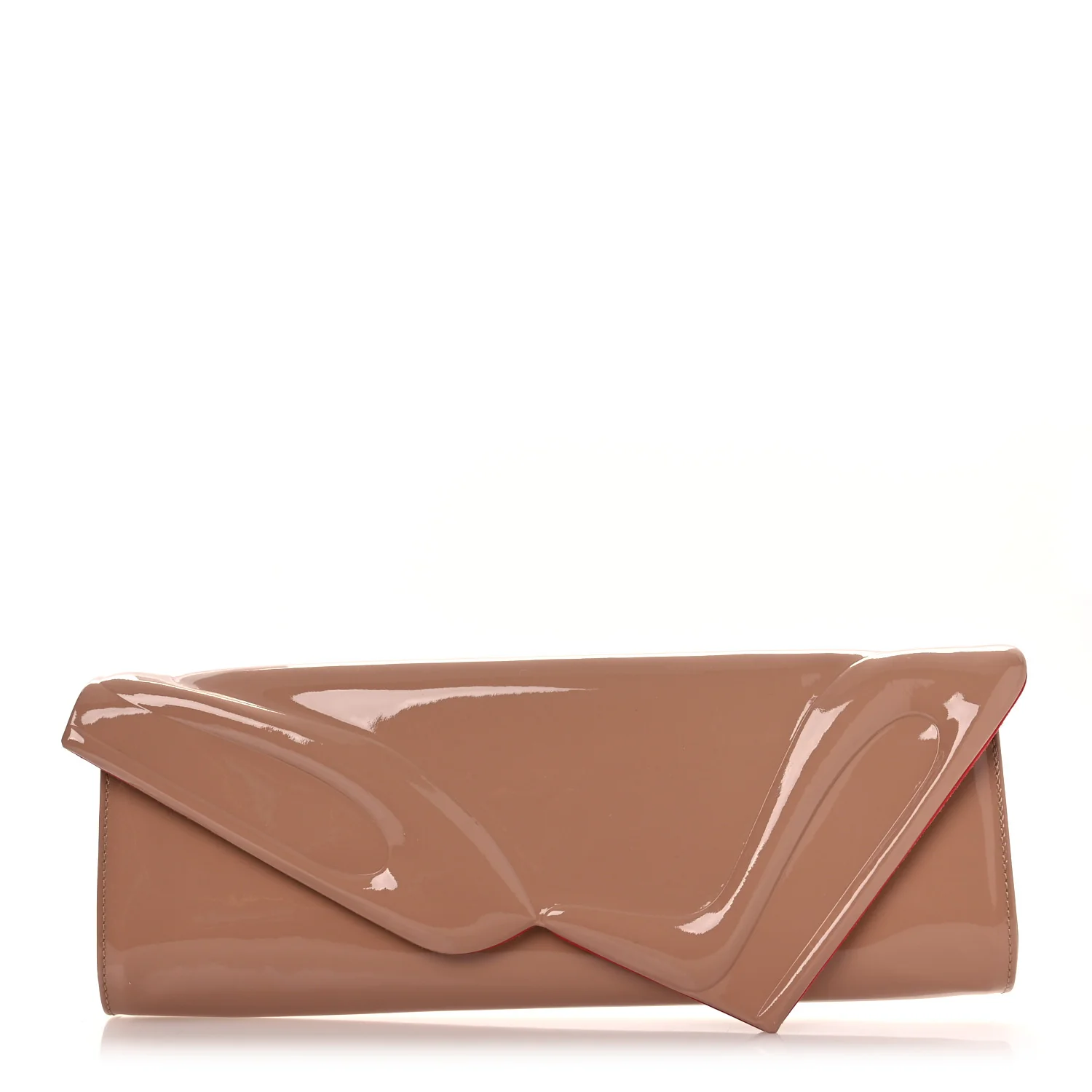 Patent So Kate Baguette Clutch Nude