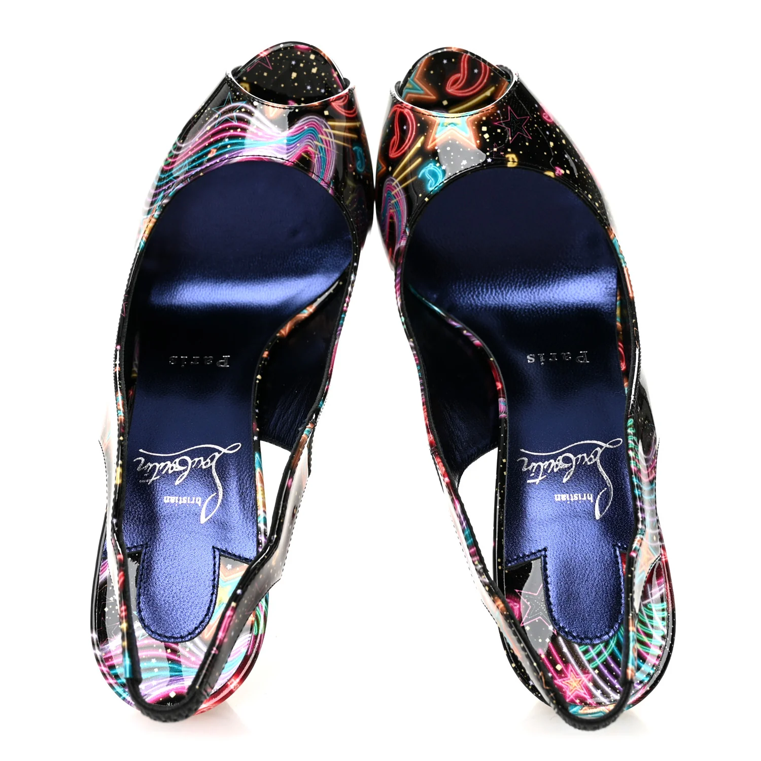Patent Starlight Hot Chick Slingback Alta 120 Pumps 37.5 Multicolor - Image 2