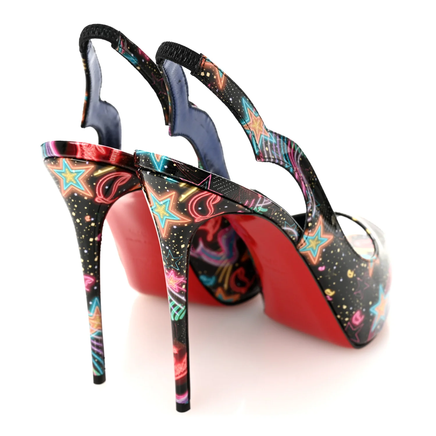 Patent Starlight Hot Chick Slingback Alta 120 Pumps 37.5 Multicolor - Image 5