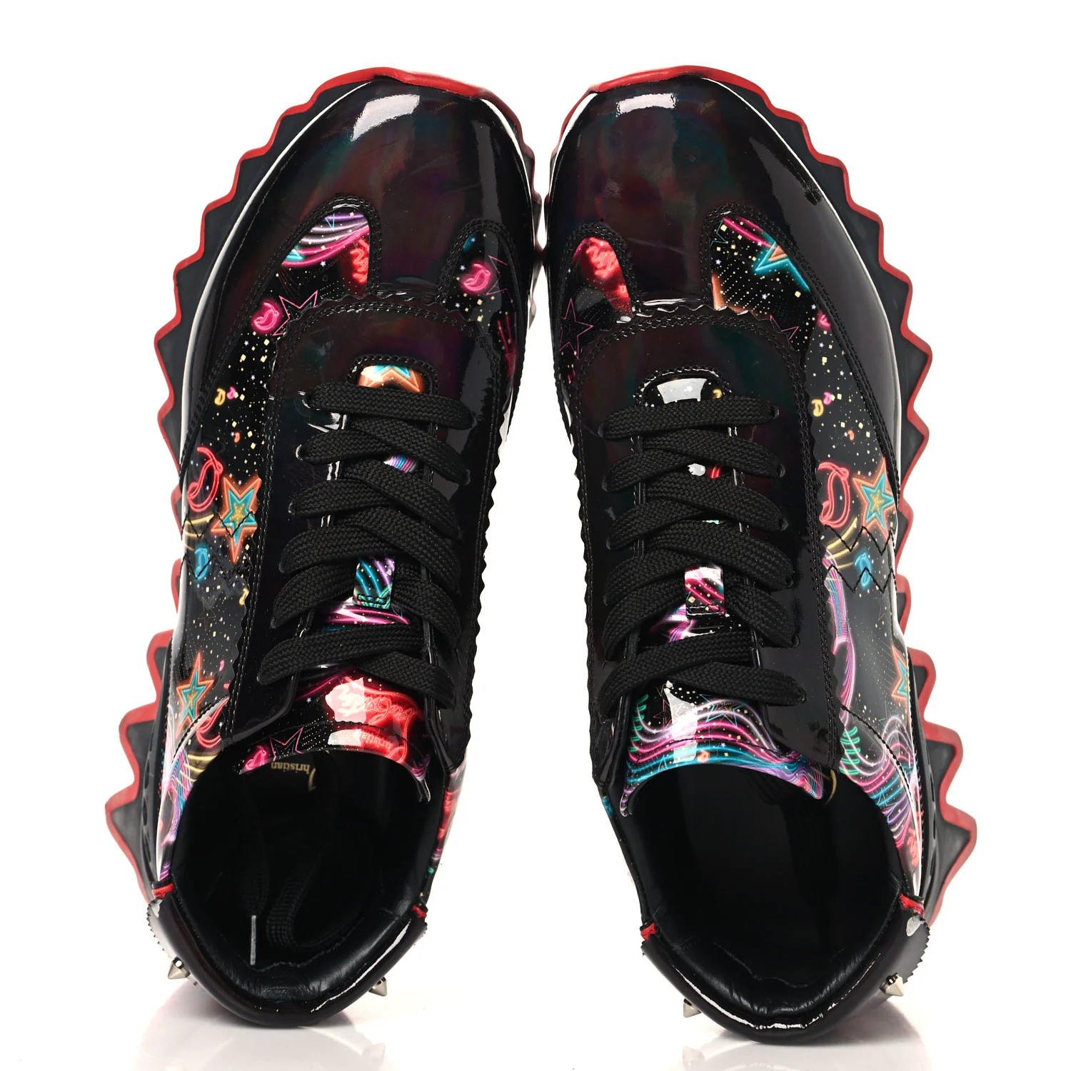Patent Starlight Womens Loubishark Sneakers 39.5 Multicolor - Image 2