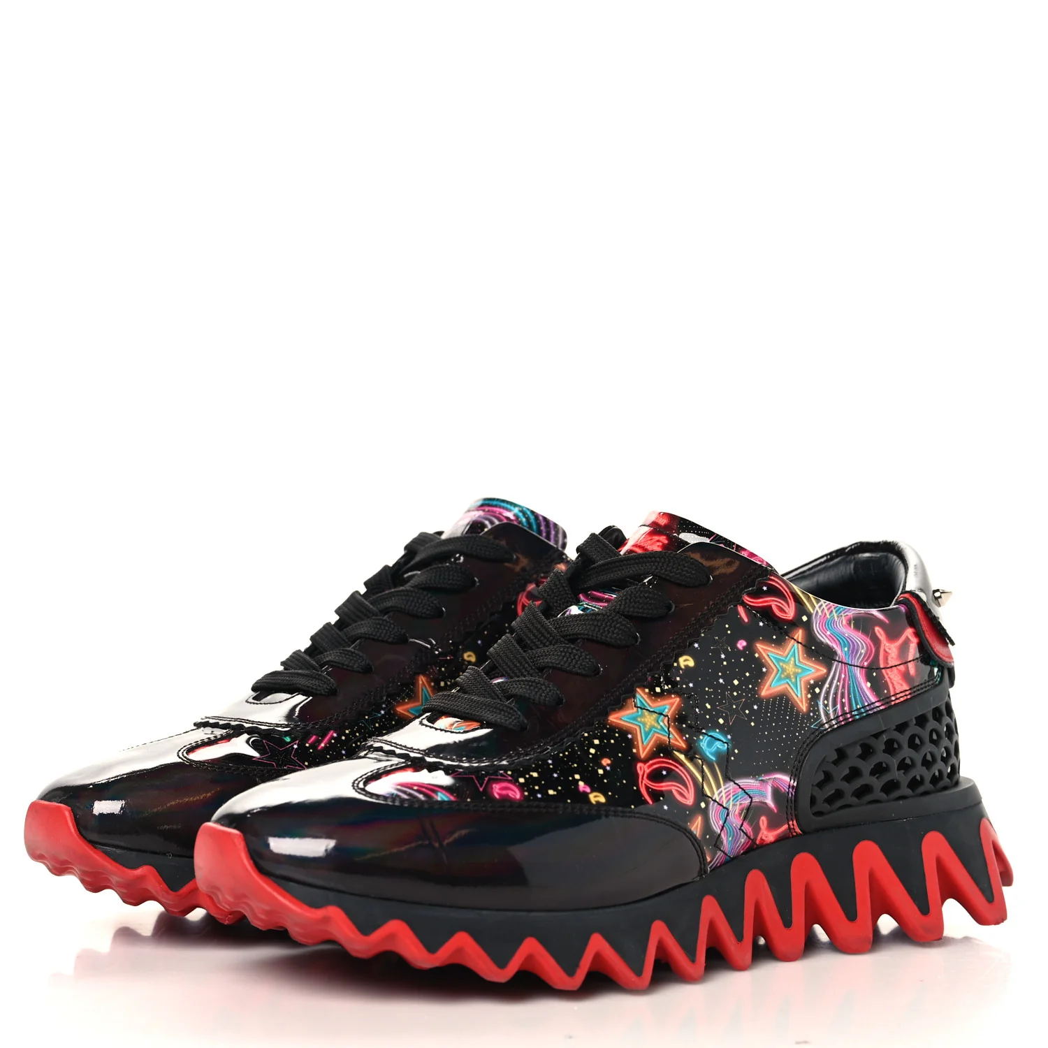 Patent Starlight Womens Loubishark Sneakers 39.5 Multicolor - Image 4