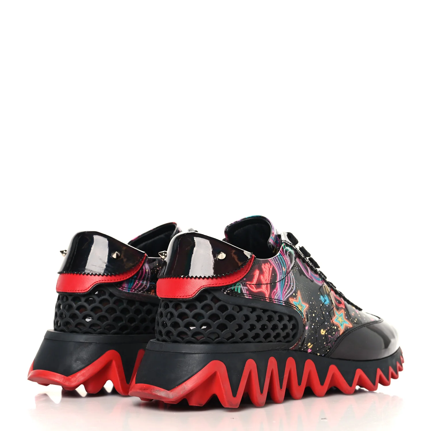 Patent Starlight Womens Loubishark Sneakers 39.5 Multicolor - Image 5