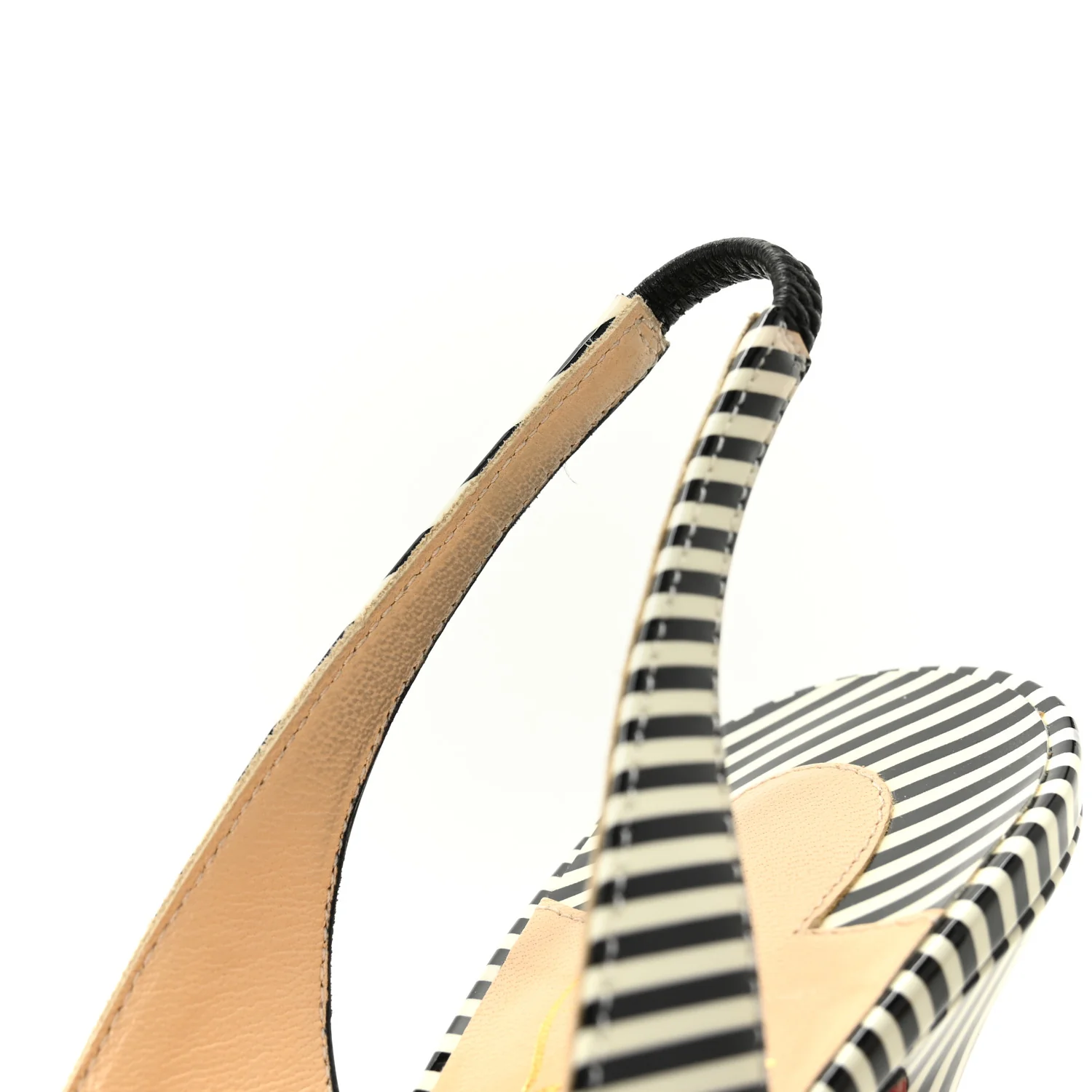 Patent Stripes Clare Nodo 80 Pumps 35 Black White - Image 9
