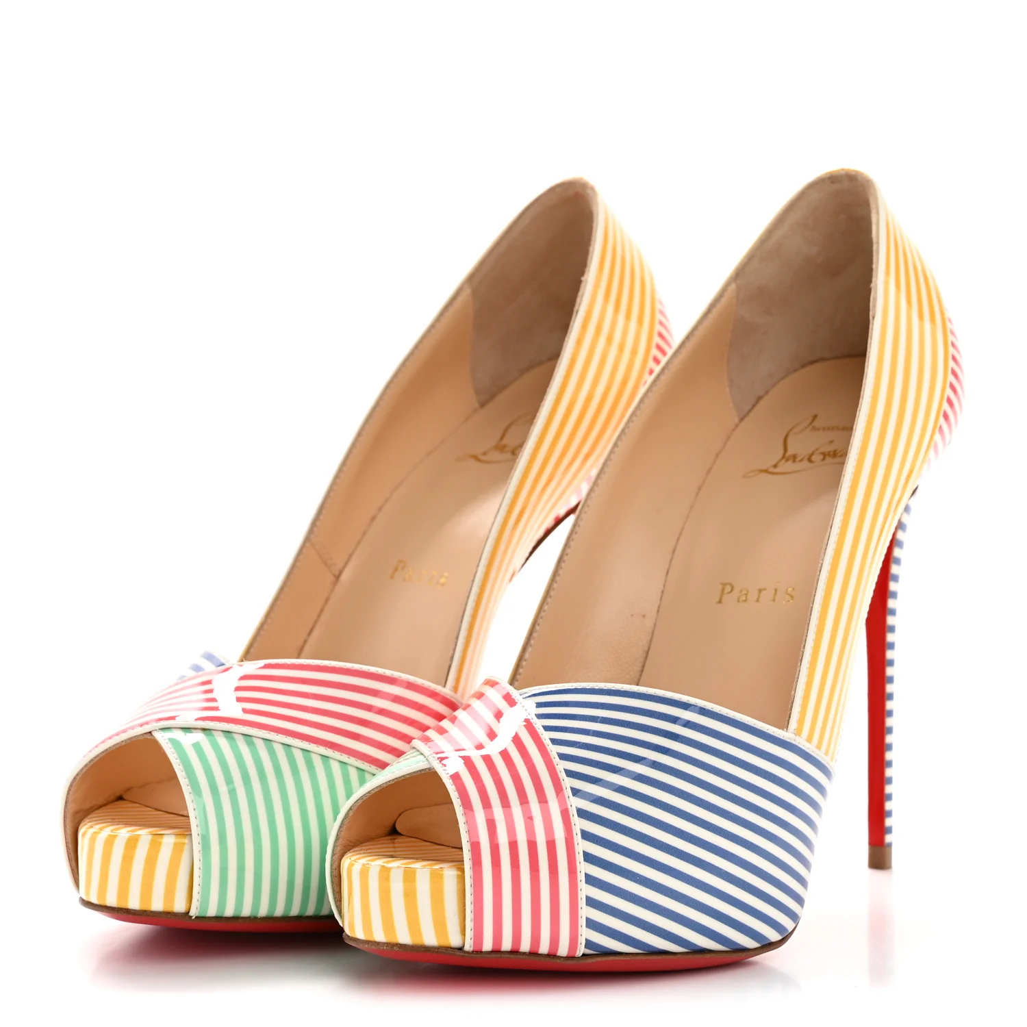 Patent Stripes Marine Alta 120 Pumps 36.5 Multicolor - Image 12