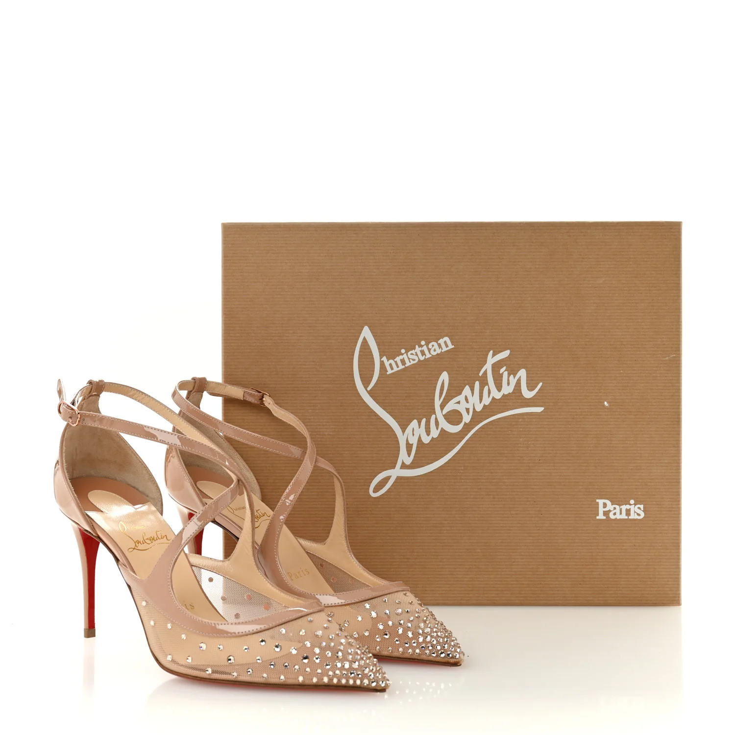 Rete Dentelle Patent Strass Twistissima 85 Pumps 36.5 Light Silk - Image 10