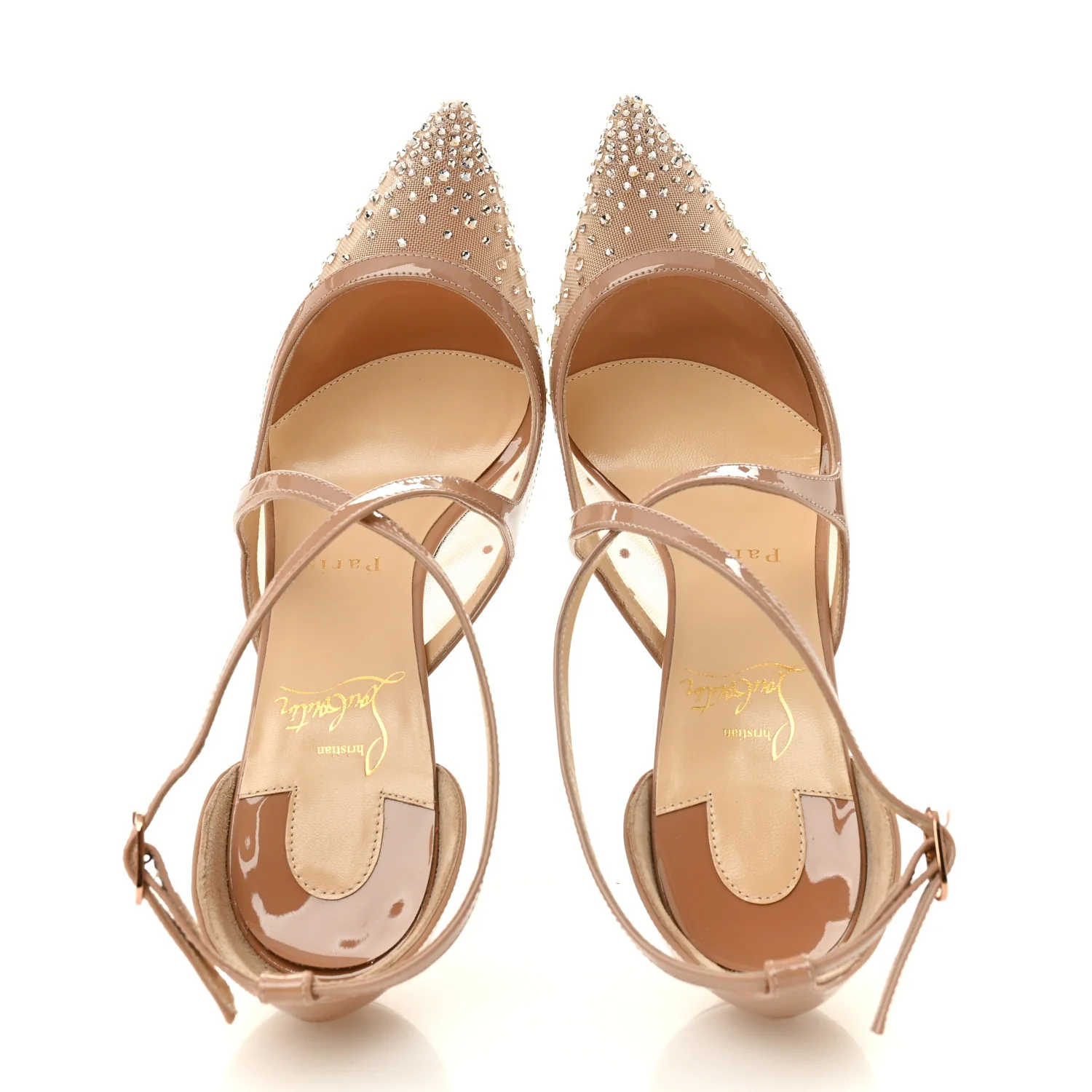 Rete Dentelle Patent Strass Twistissima 85 Pumps 36.5 Light Silk - Image 2