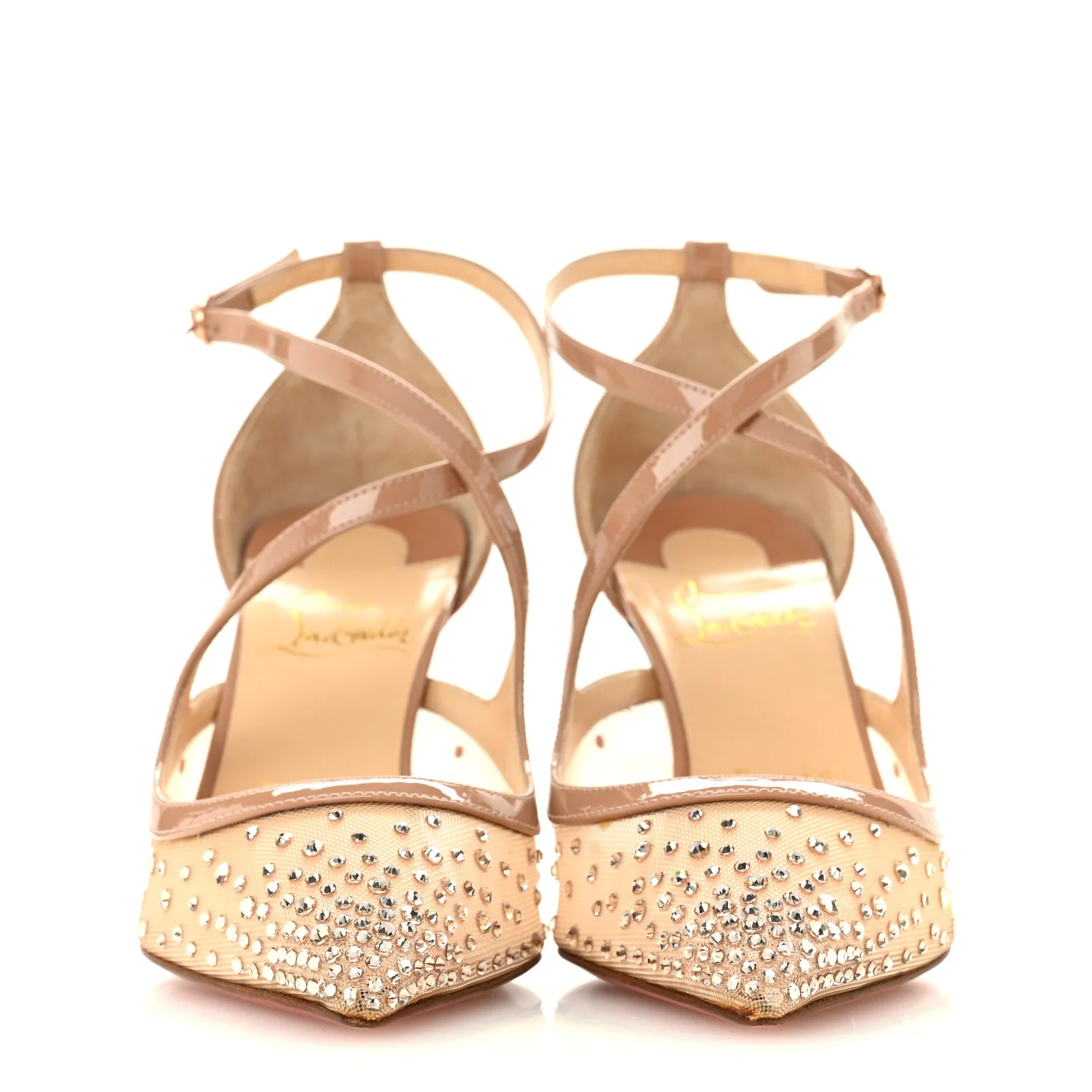 Rete Dentelle Patent Strass Twistissima 85 Pumps 36.5 Light Silk - Image 3