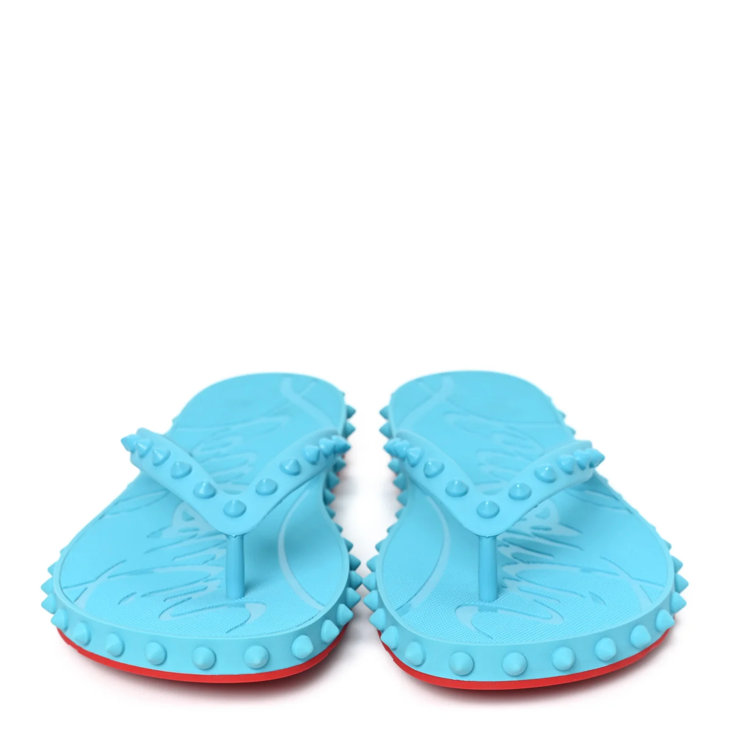 Rubber Spike Loubi Donna Flip Flop 38 Blue - Image 3