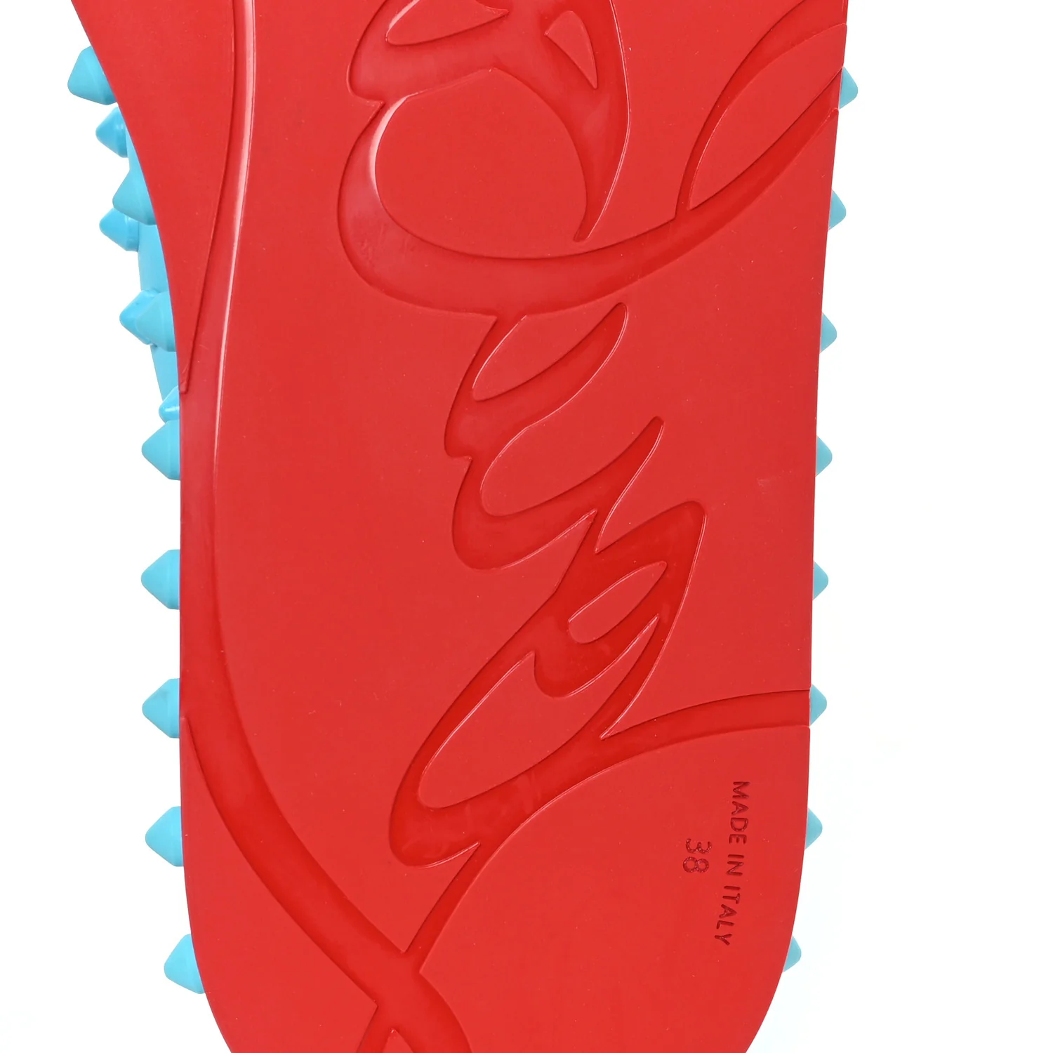 Rubber Spike Loubi Donna Flip Flop 38 Blue - Image 7