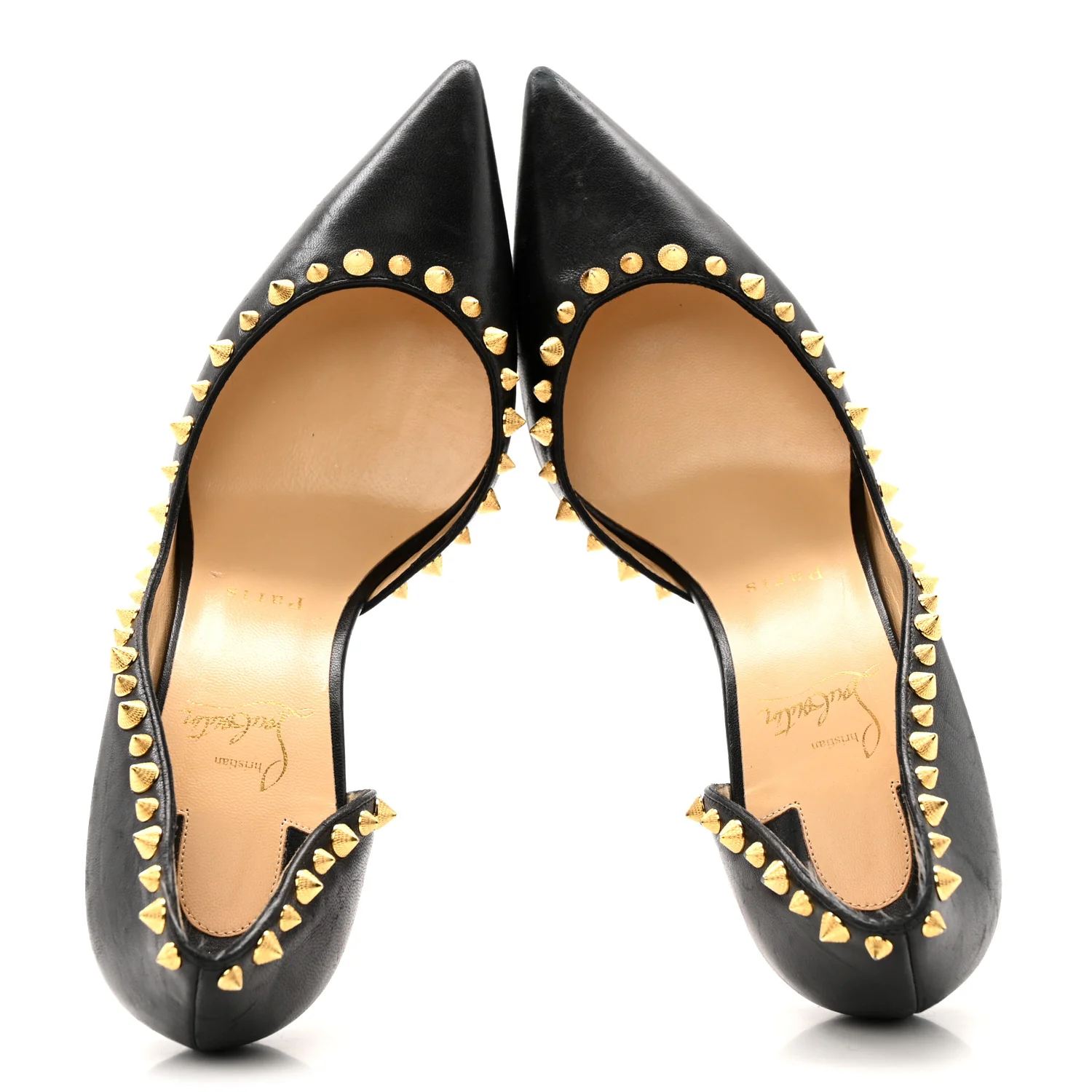 Shiny Nappa Irishell 100 Pumps 40 Black Gold - Image 4