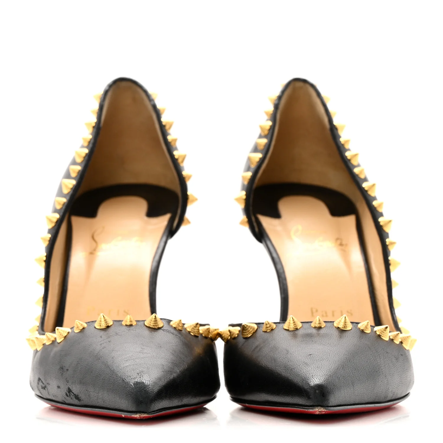 Shiny Nappa Irishell 100 Pumps 40 Black Gold - Image 6