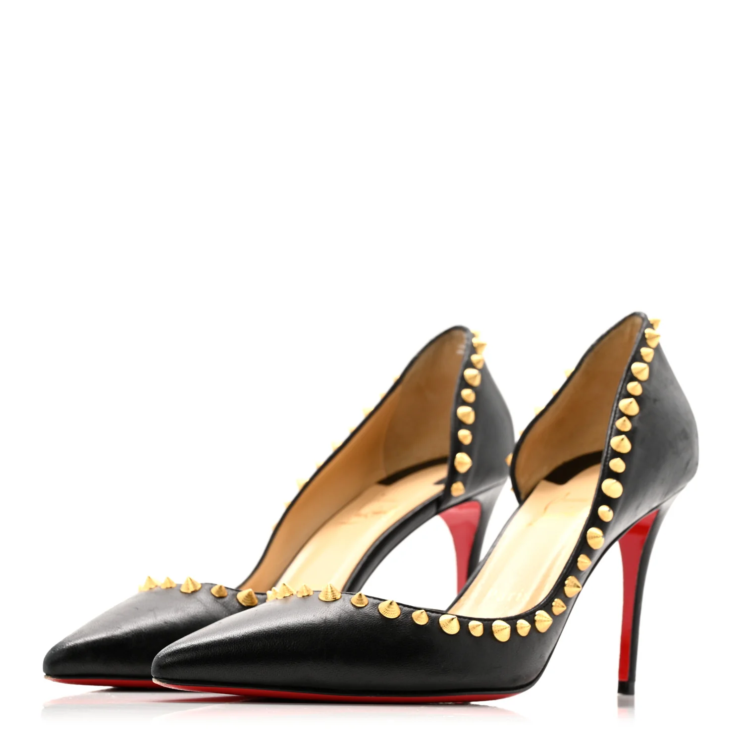 Shiny Nappa Irishell 100 Pumps 40 Black Gold - Image 7