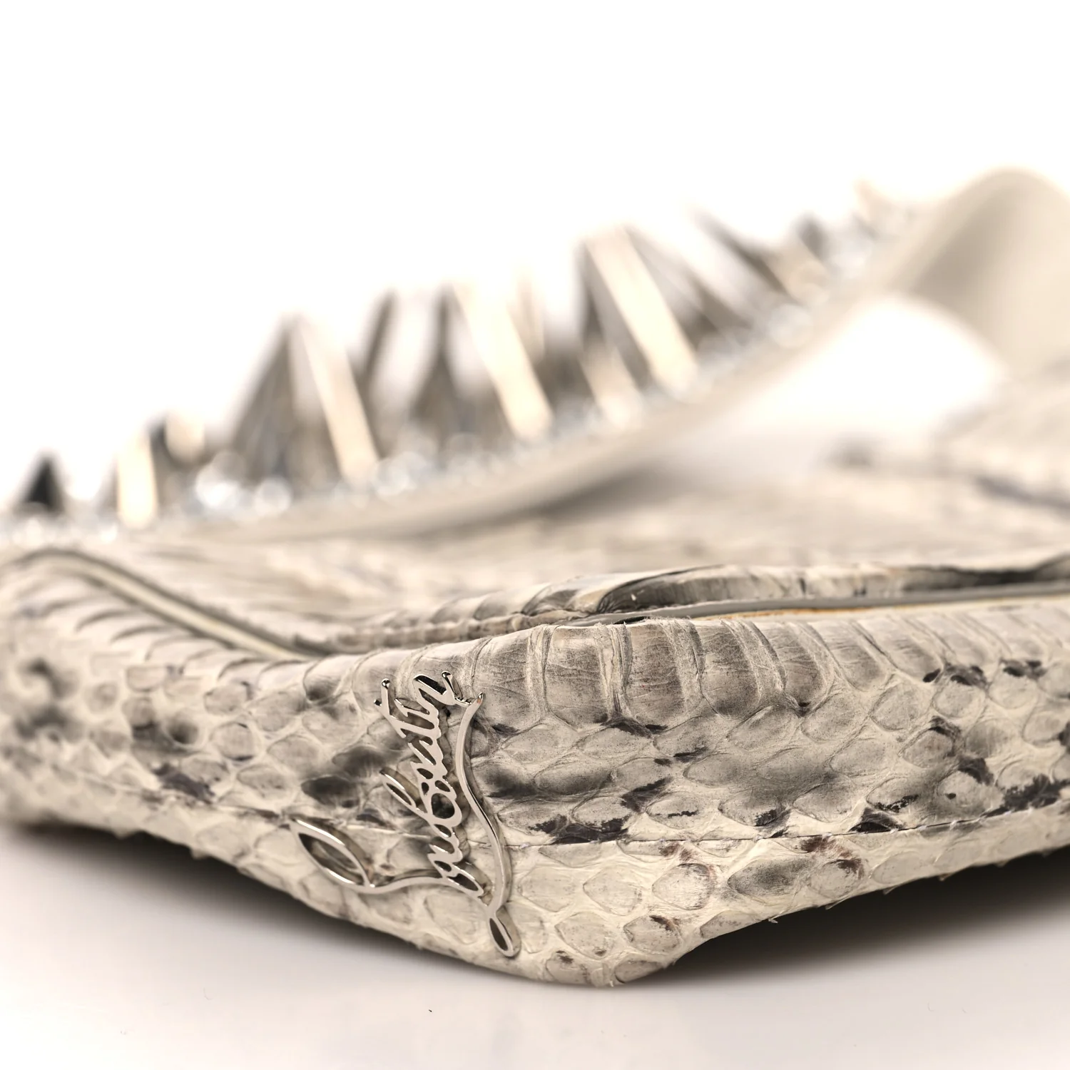 Snakeskin Artemis Spike Strap White - Image 7
