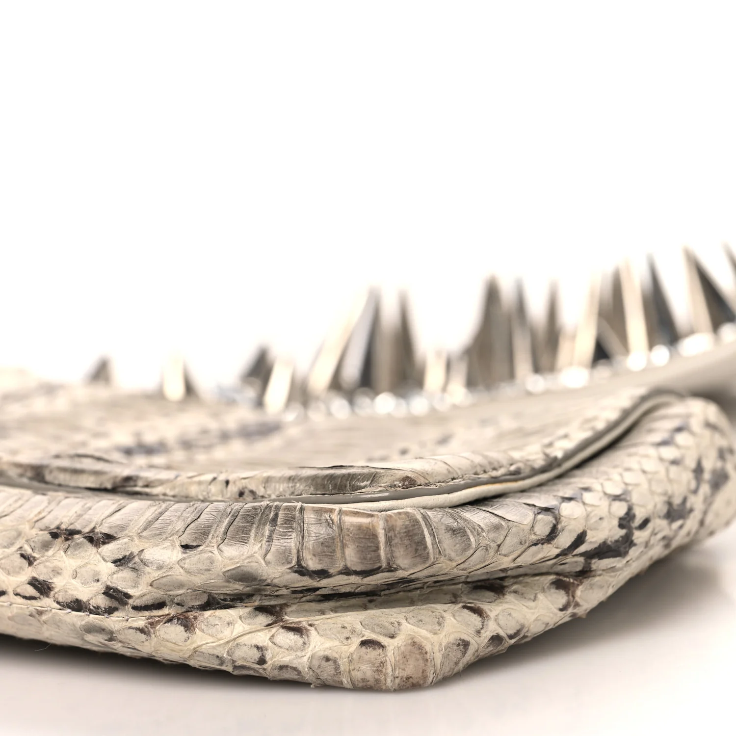 Snakeskin Artemis Spike Strap White - Image 8