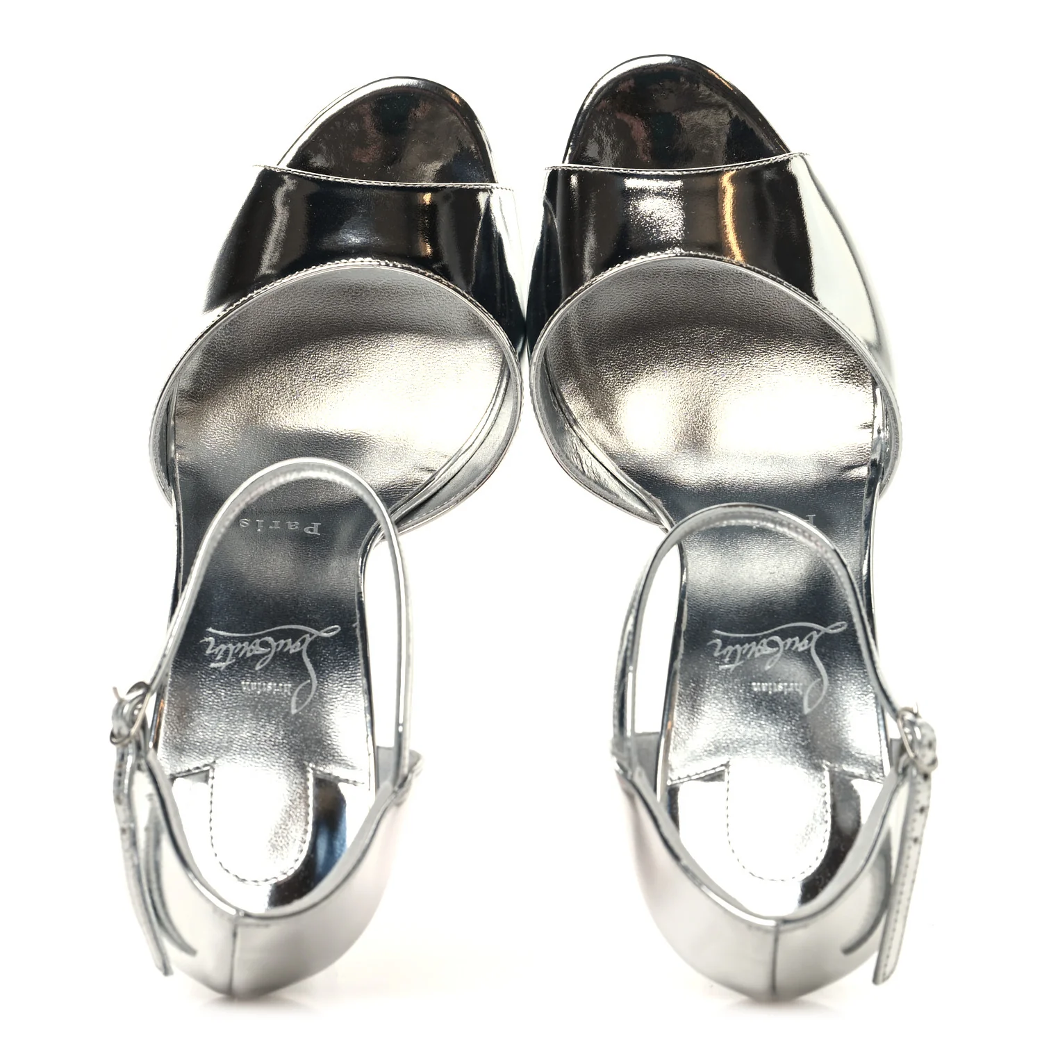 Specchio Sandaloo 130 Sandals 39.5 Silver - Image 2