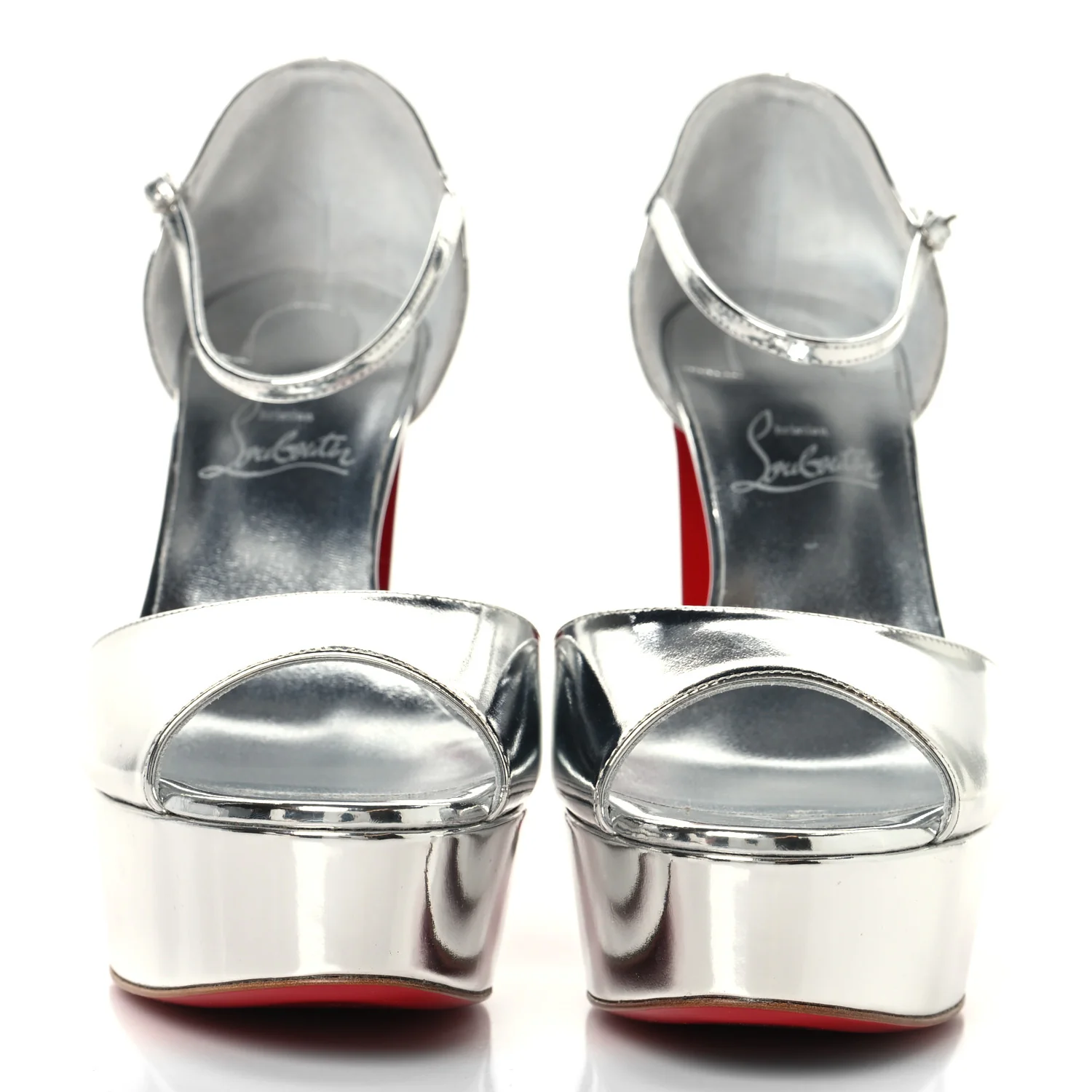 Specchio Sandaloo 130 Sandals 39.5 Silver - Image 3