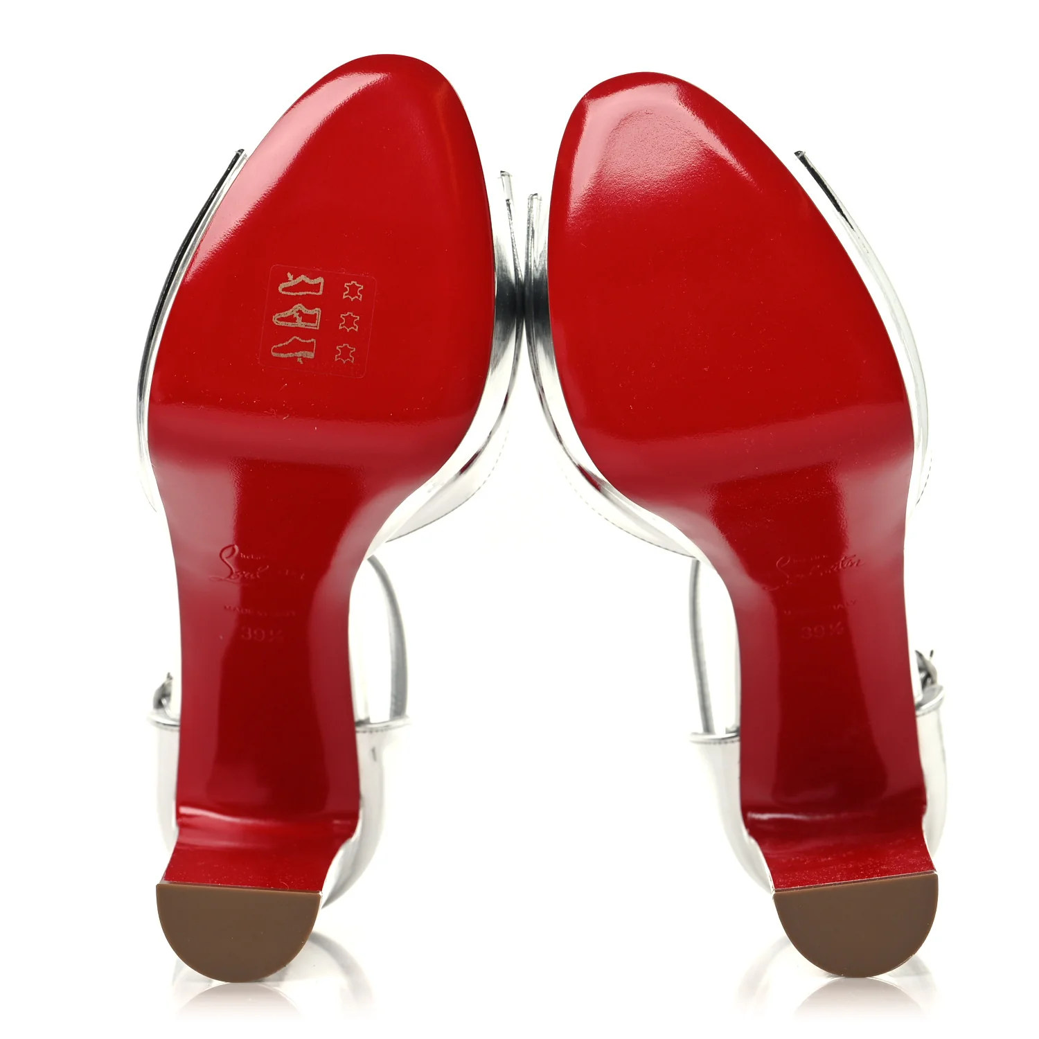 Specchio Sandaloo 130 Sandals 39.5 Silver - Image 6