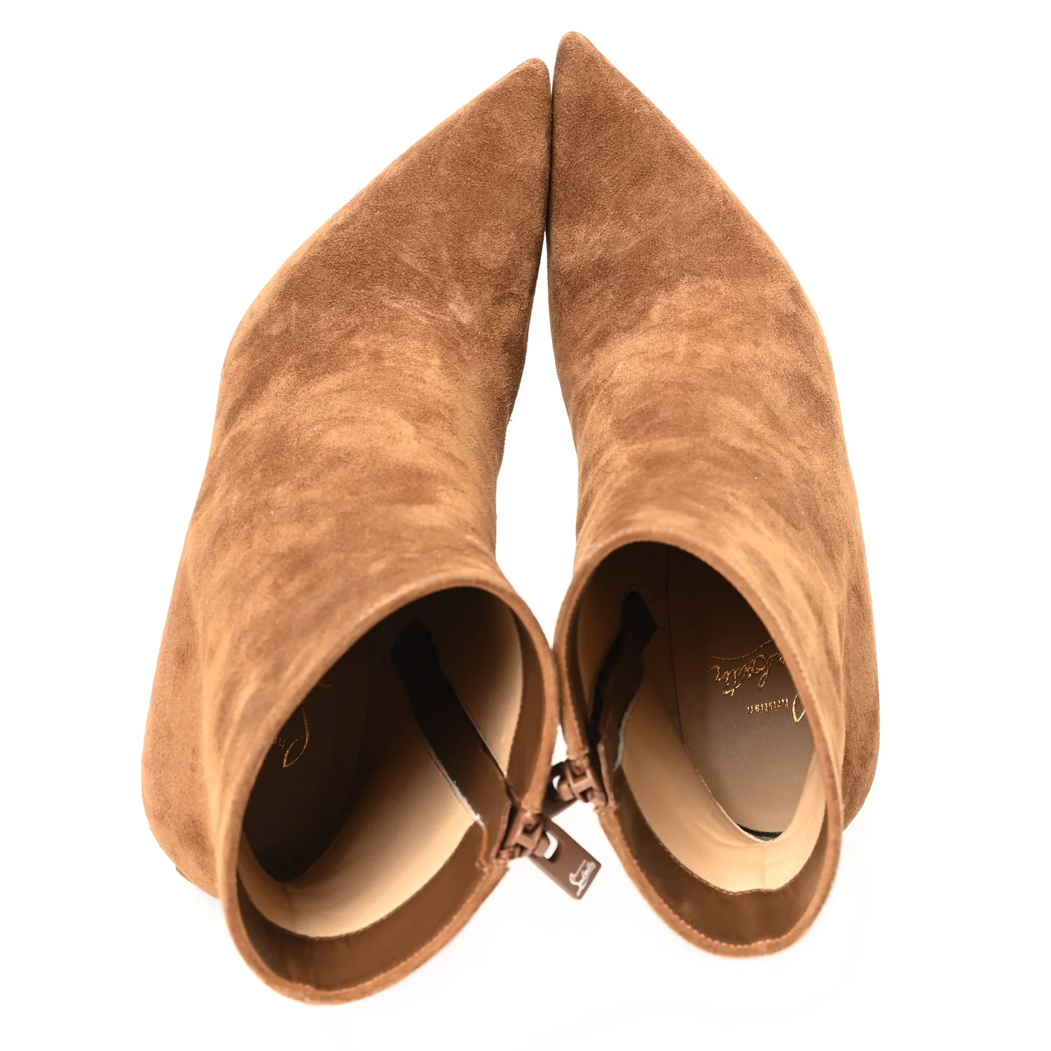 Suede Calfskin Condora Botta 85 Ankle Boots 36.5 Rhea - Image 2