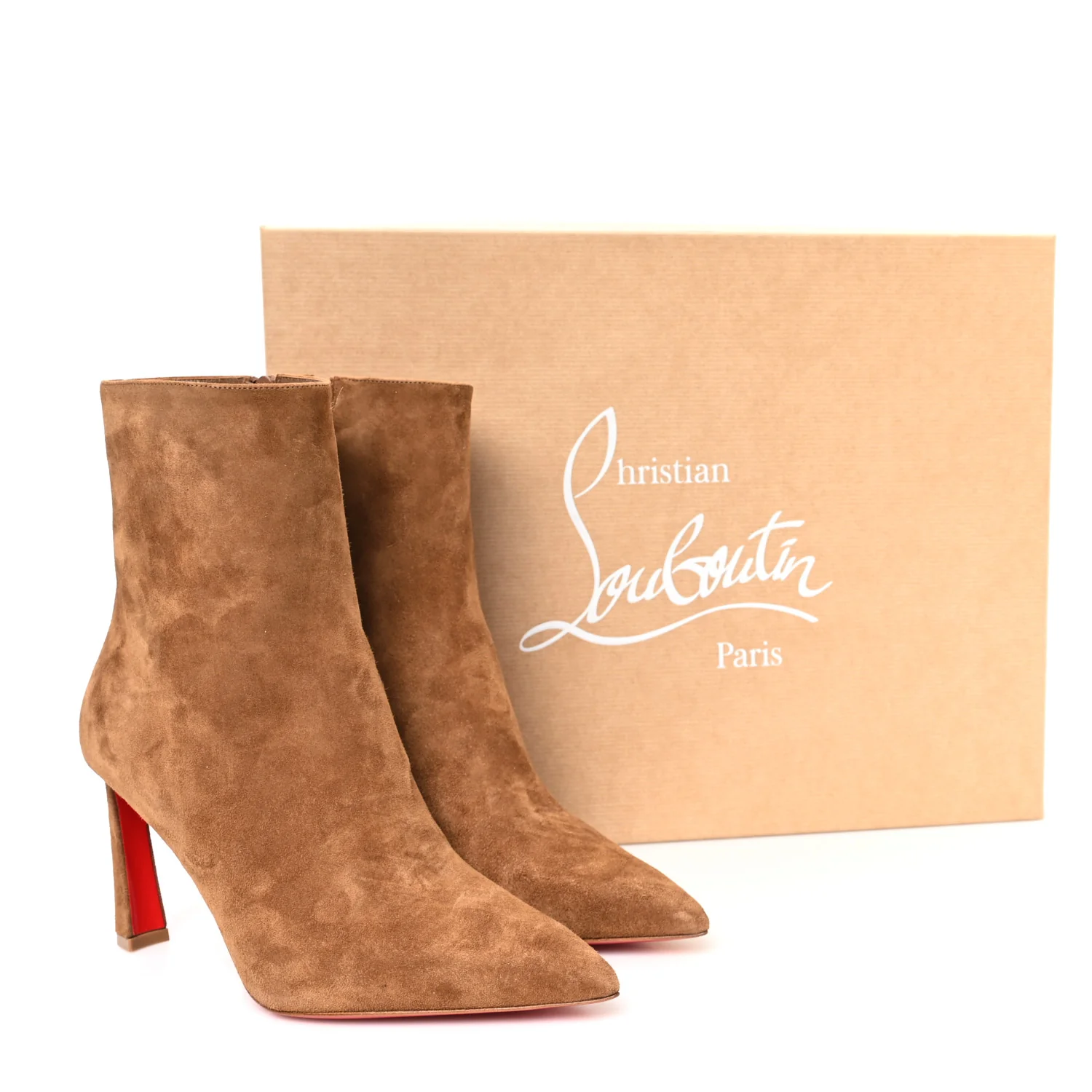 Suede Calfskin Condora Botta 85 Ankle Boots 36.5 Rhea - Image 9
