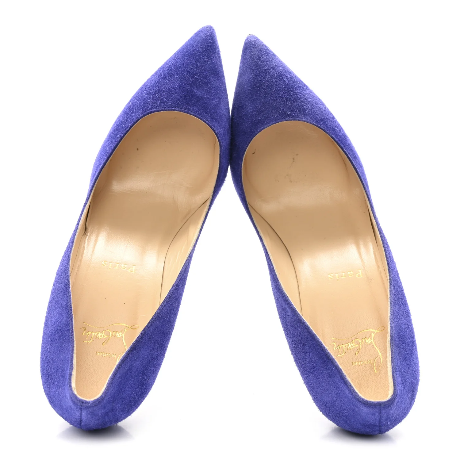 Suede Pigalle Follies 100 Pumps 39 Royal Blue - Image 2