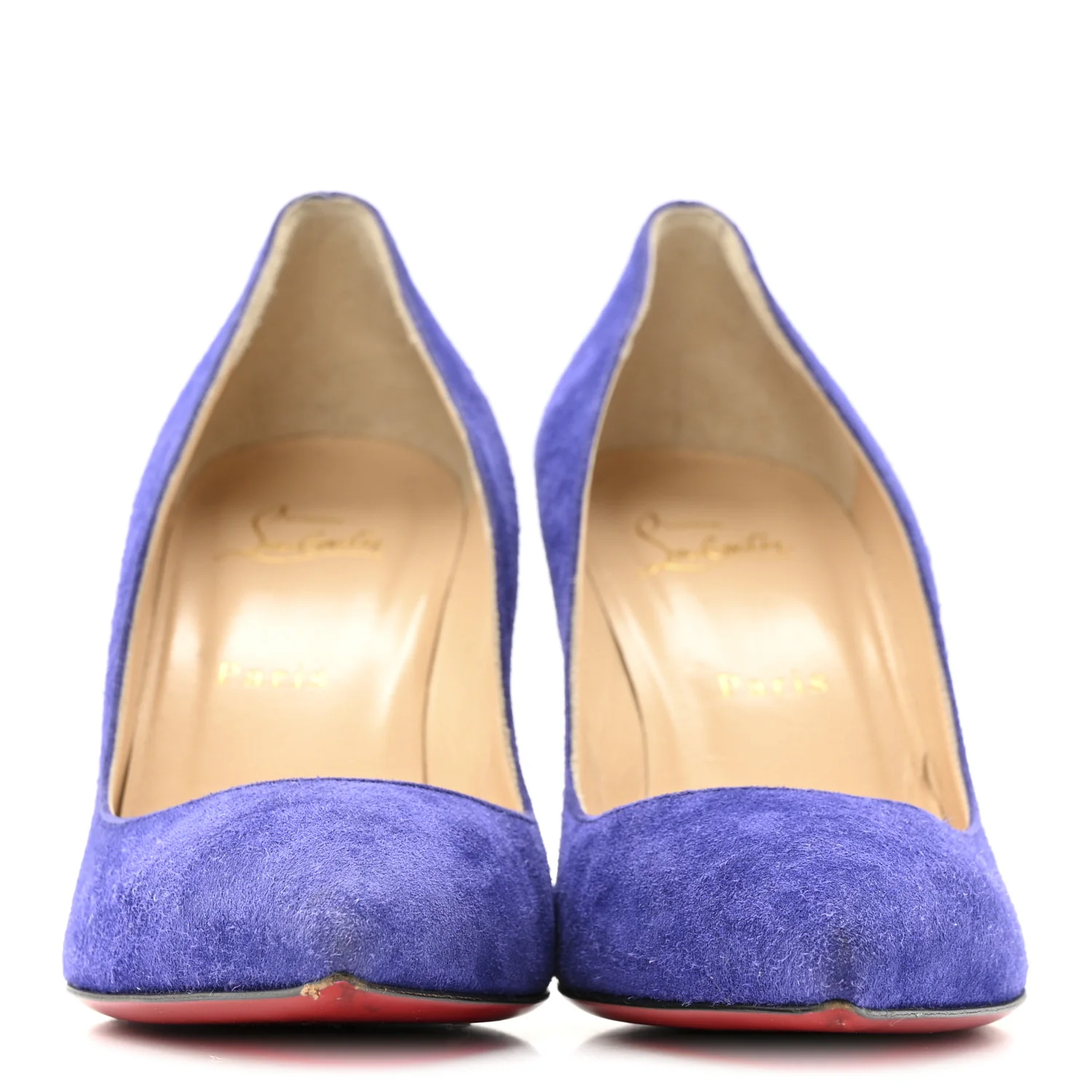Suede Pigalle Follies 100 Pumps 39 Royal Blue - Image 3