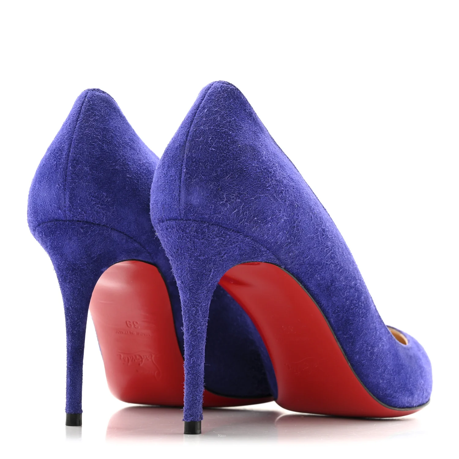 Suede Pigalle Follies 100 Pumps 39 Royal Blue - Image 5