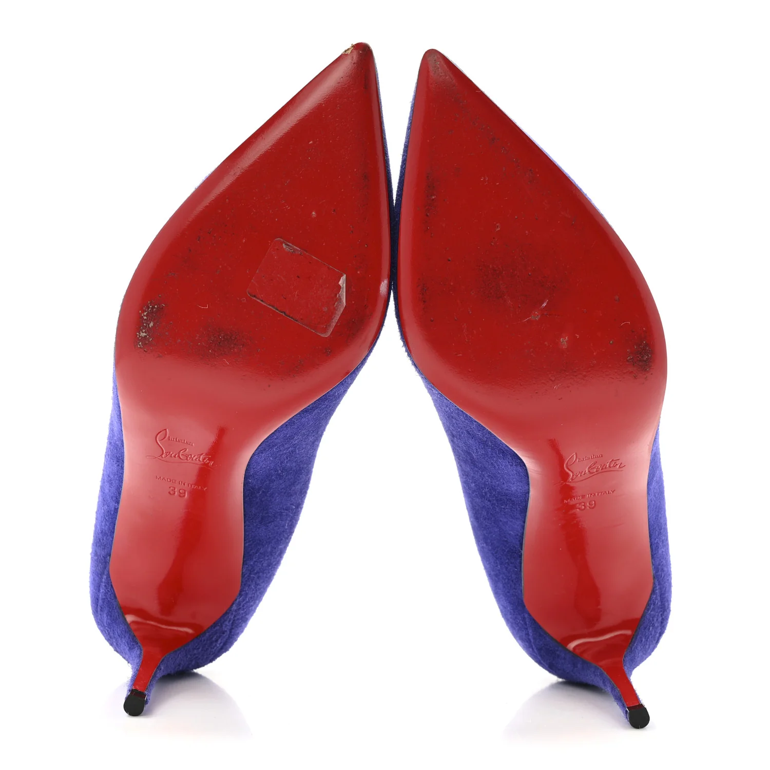 Suede Pigalle Follies 100 Pumps 39 Royal Blue - Image 6