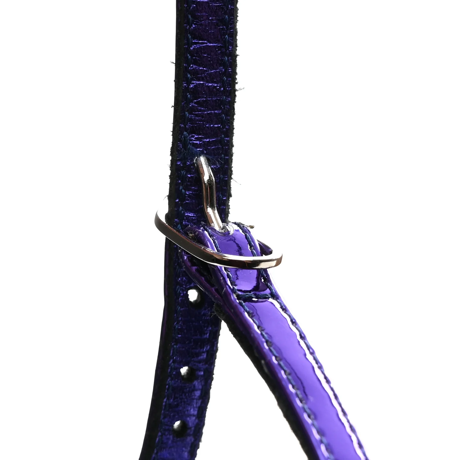 Suede Strass Double L 100 T-Strap Sandals 39 Elektra - Image 18