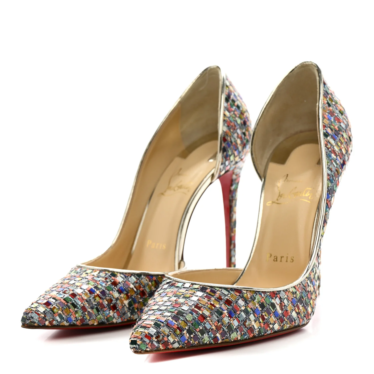 Tresse Vitraux Specchio Iriza 100 Pumps 39 Multicolor Silver - Image 4