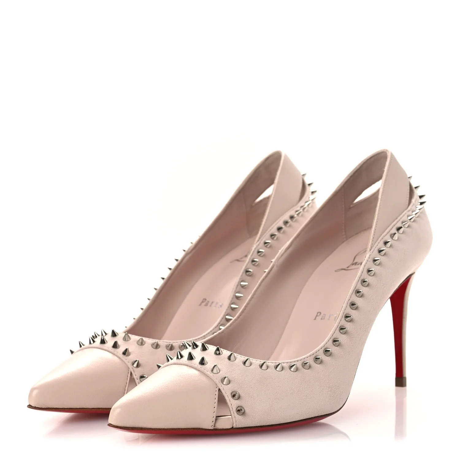 Veau Velours Duvette 100 Pumps 36.5 Leche - Image 4