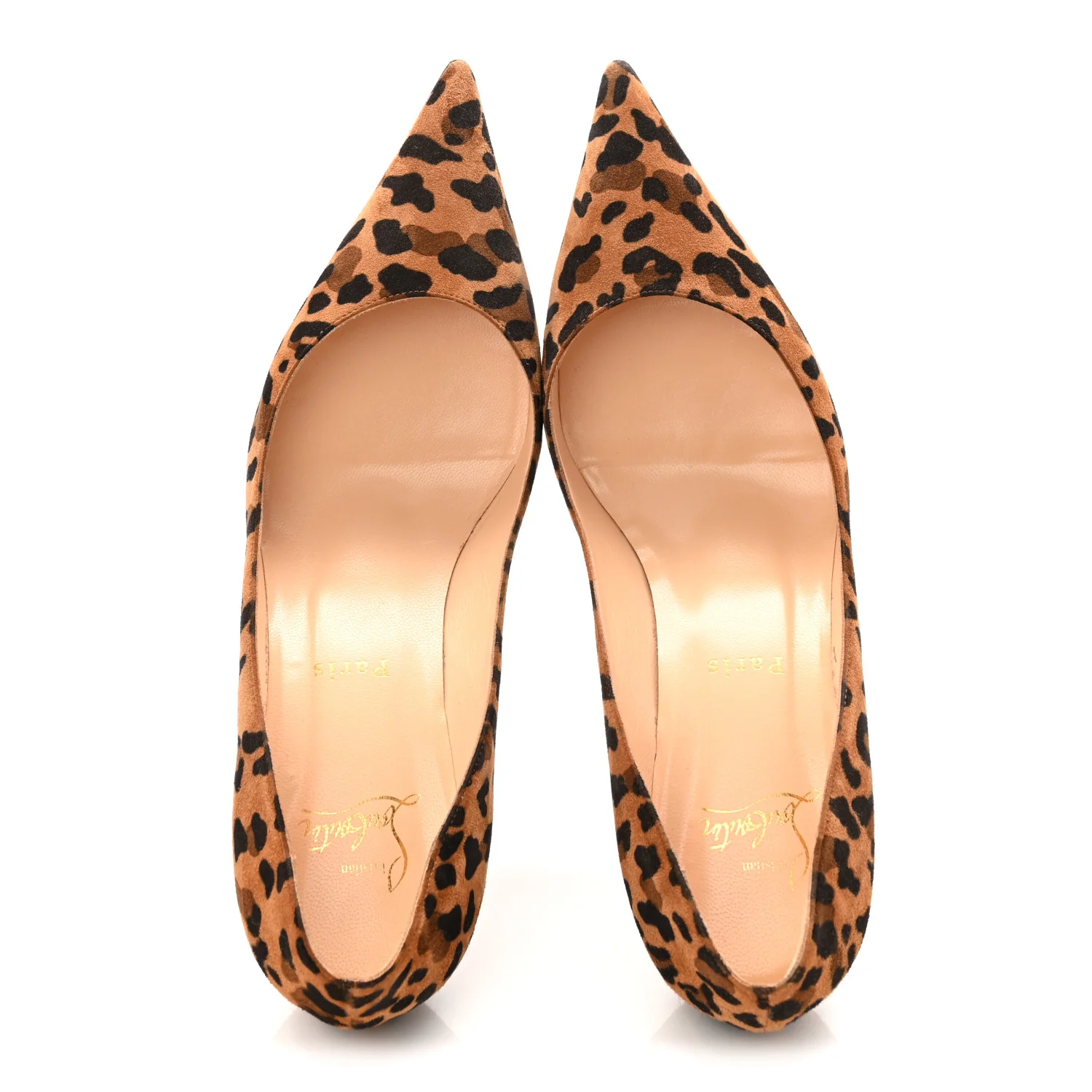 Veau Velours Leopard Clare 80 Pumps 37.5 Caramel - Image 5