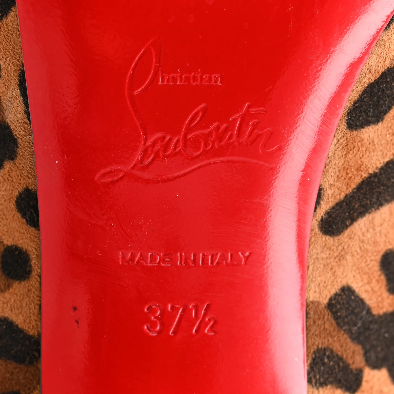 Veau Velours Leopard Clare 80 Pumps 37.5 Caramel - Image 7