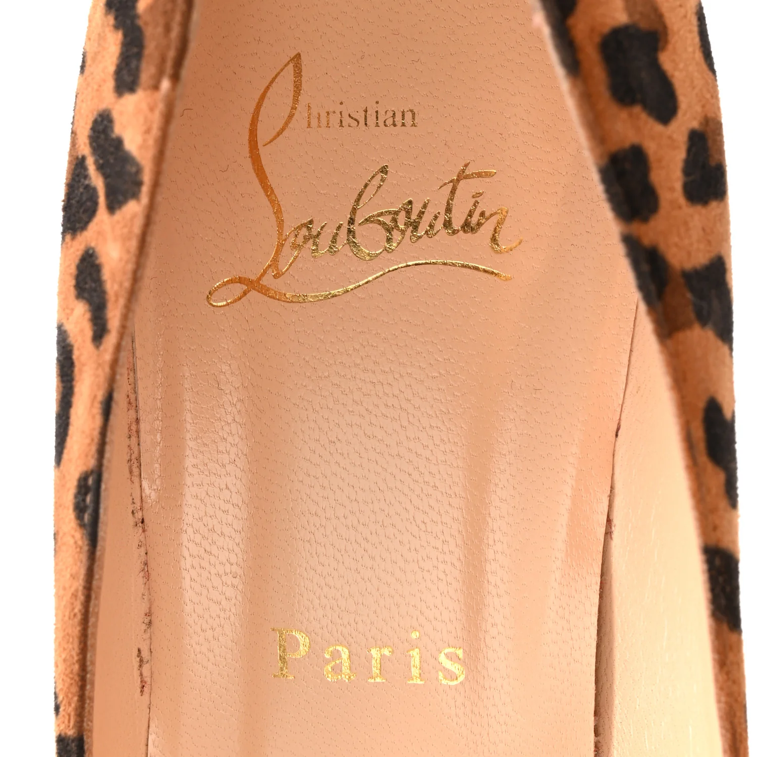Veau Velours Leopard Clare 80 Pumps 37.5 Caramel - Image 8
