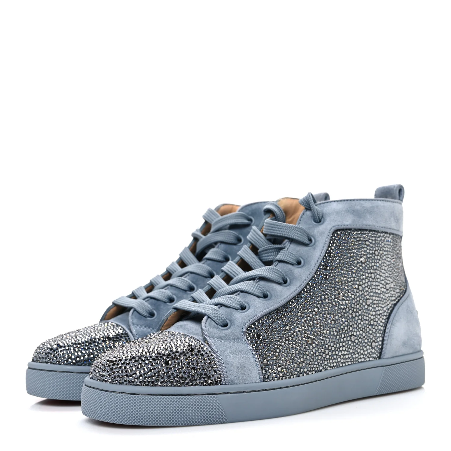 Veau Velours Strass Mens Louis Orlato Flat Sneakers 40 Squale - Image 4