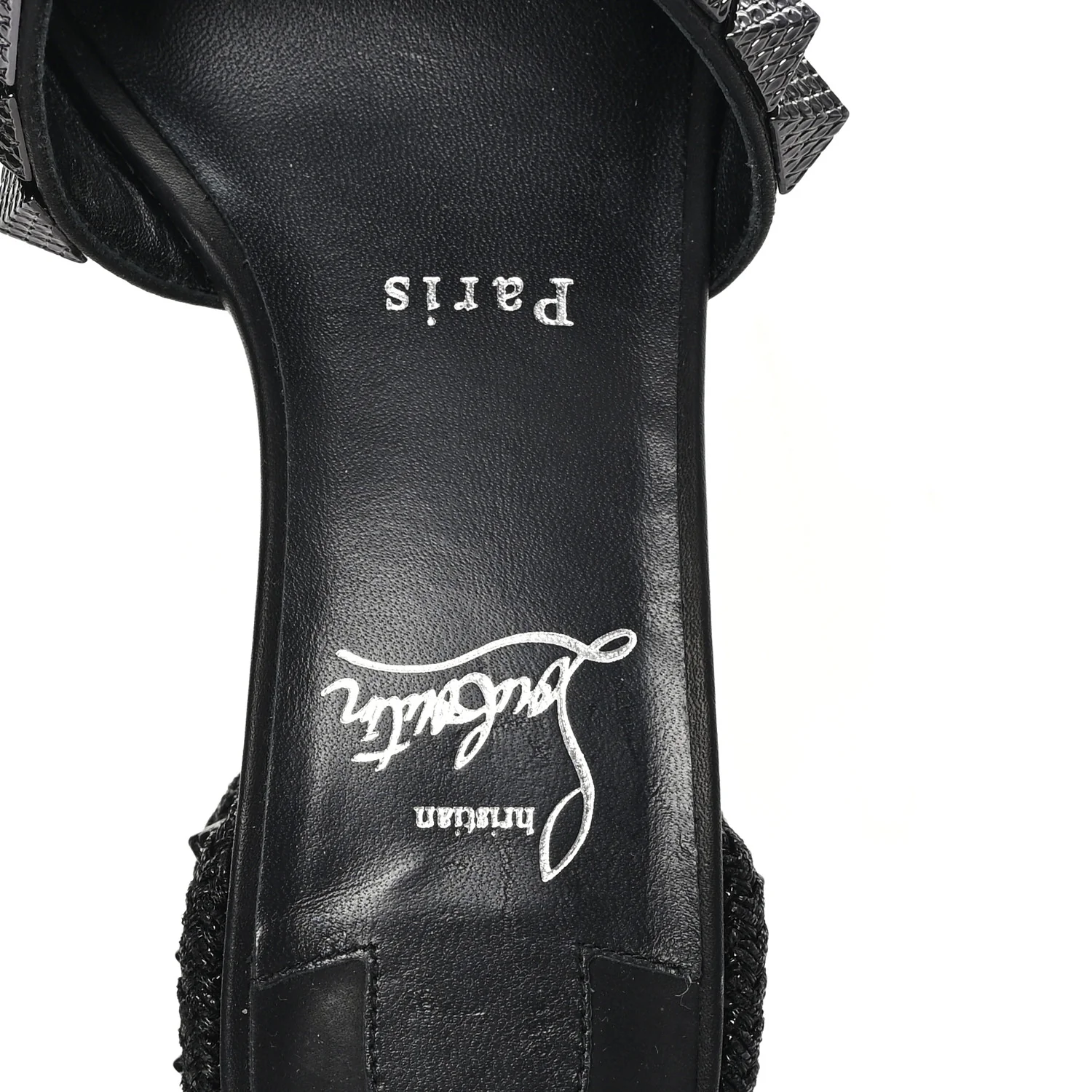 Waxed Calfskin Pyramule 30mm Sandals 37 Black - Image 8