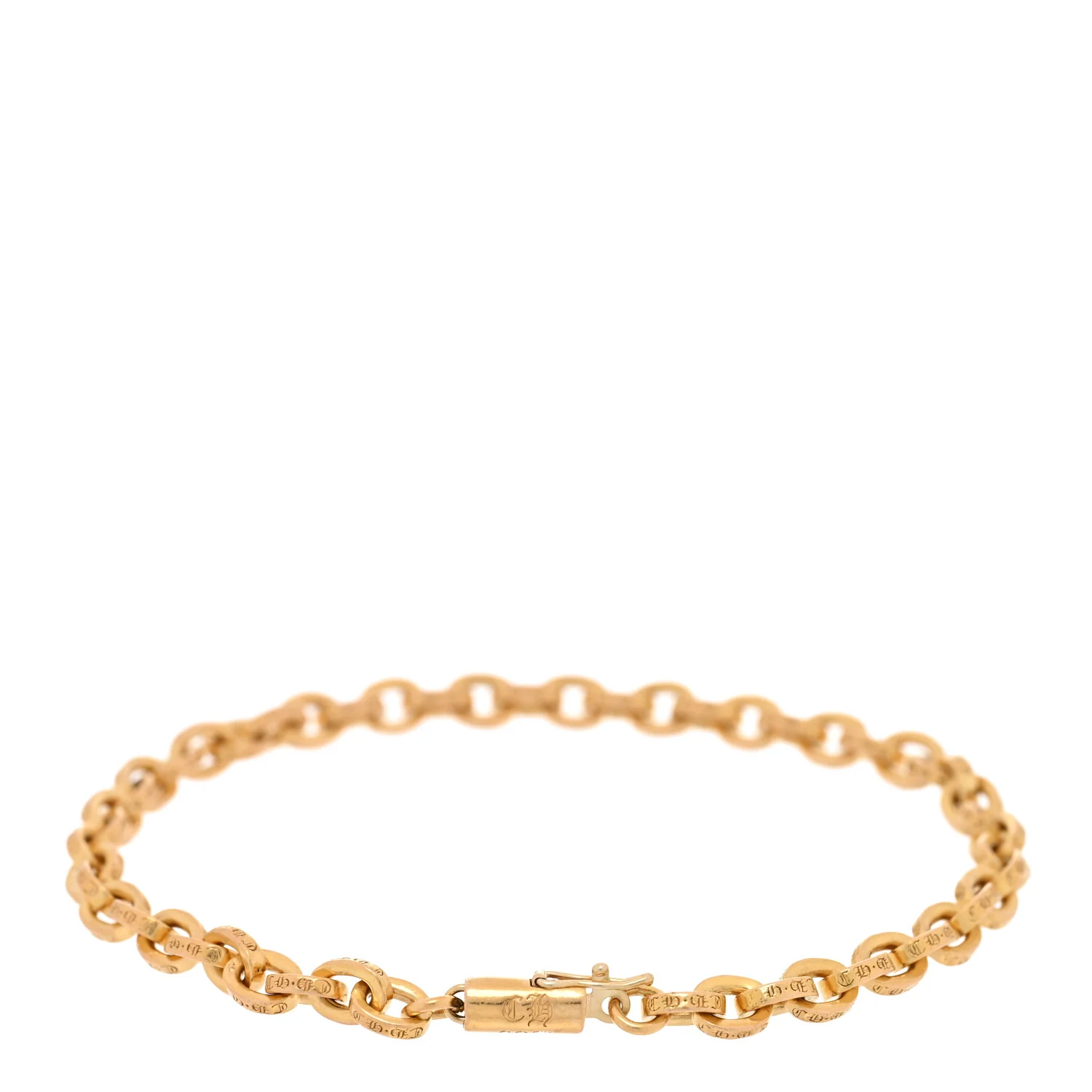22K Yellow Gold Paperclip Bracelet - Image 2