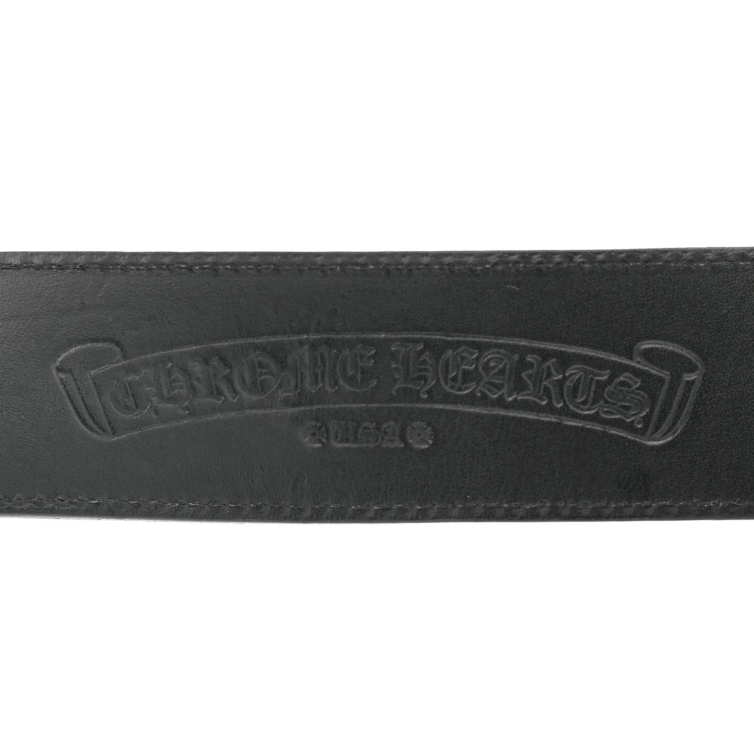 Calfskin Sterling Silver Cross Oval Belt 85 34 Black - Image 4