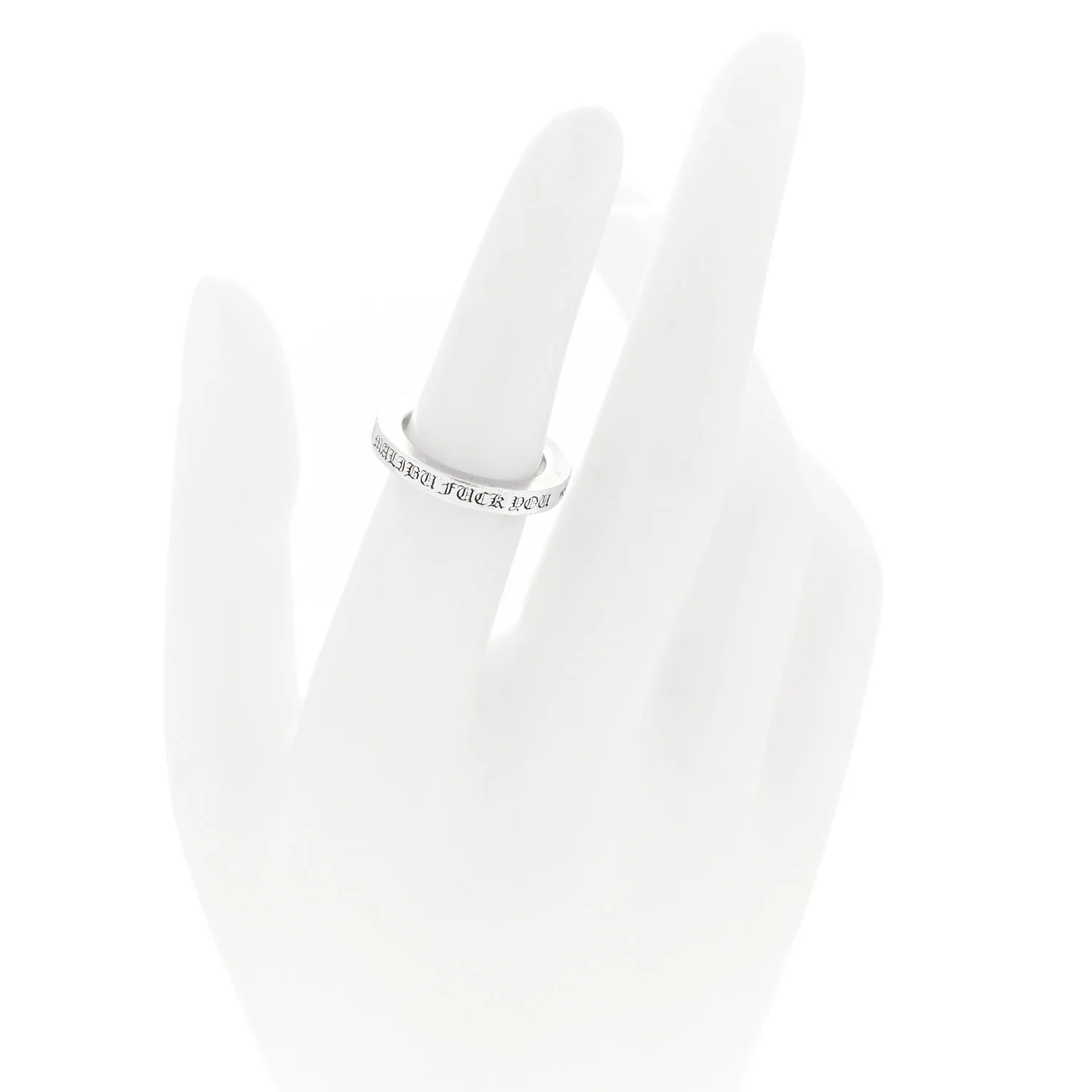 Sterling Silver CH Malibu Fck You Spacer Ring 50 5.5 - Image 2