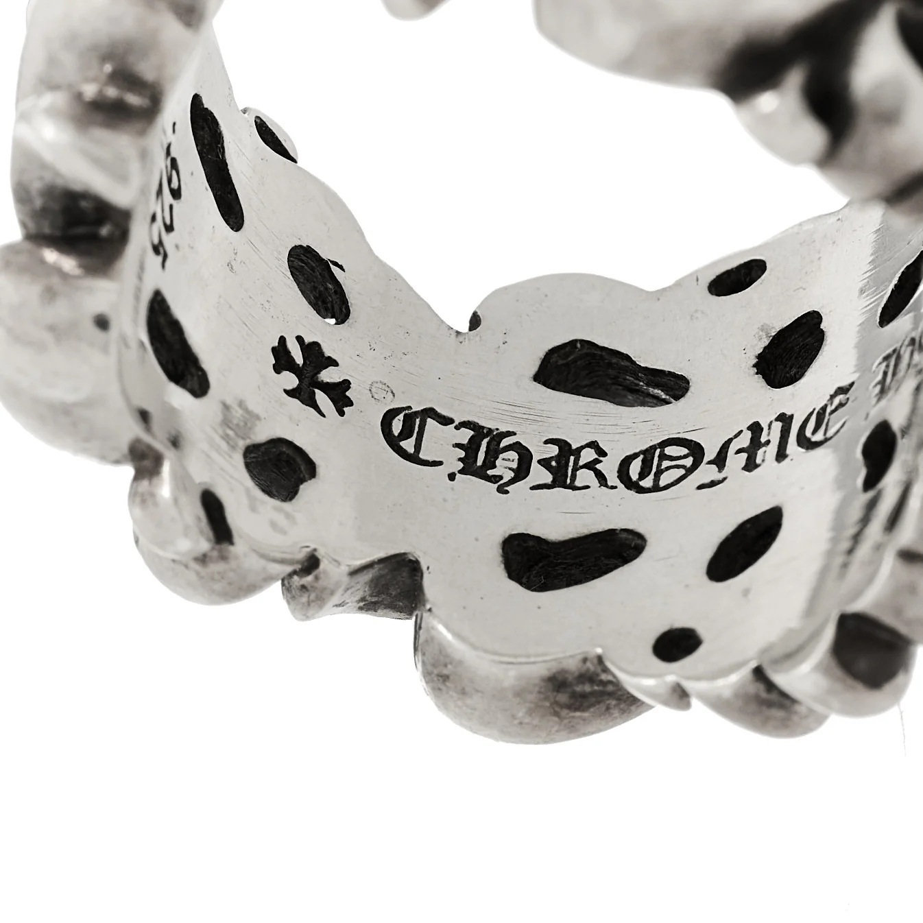 Sterling Silver Double Floral Cross Ring 62 10 - Image 4