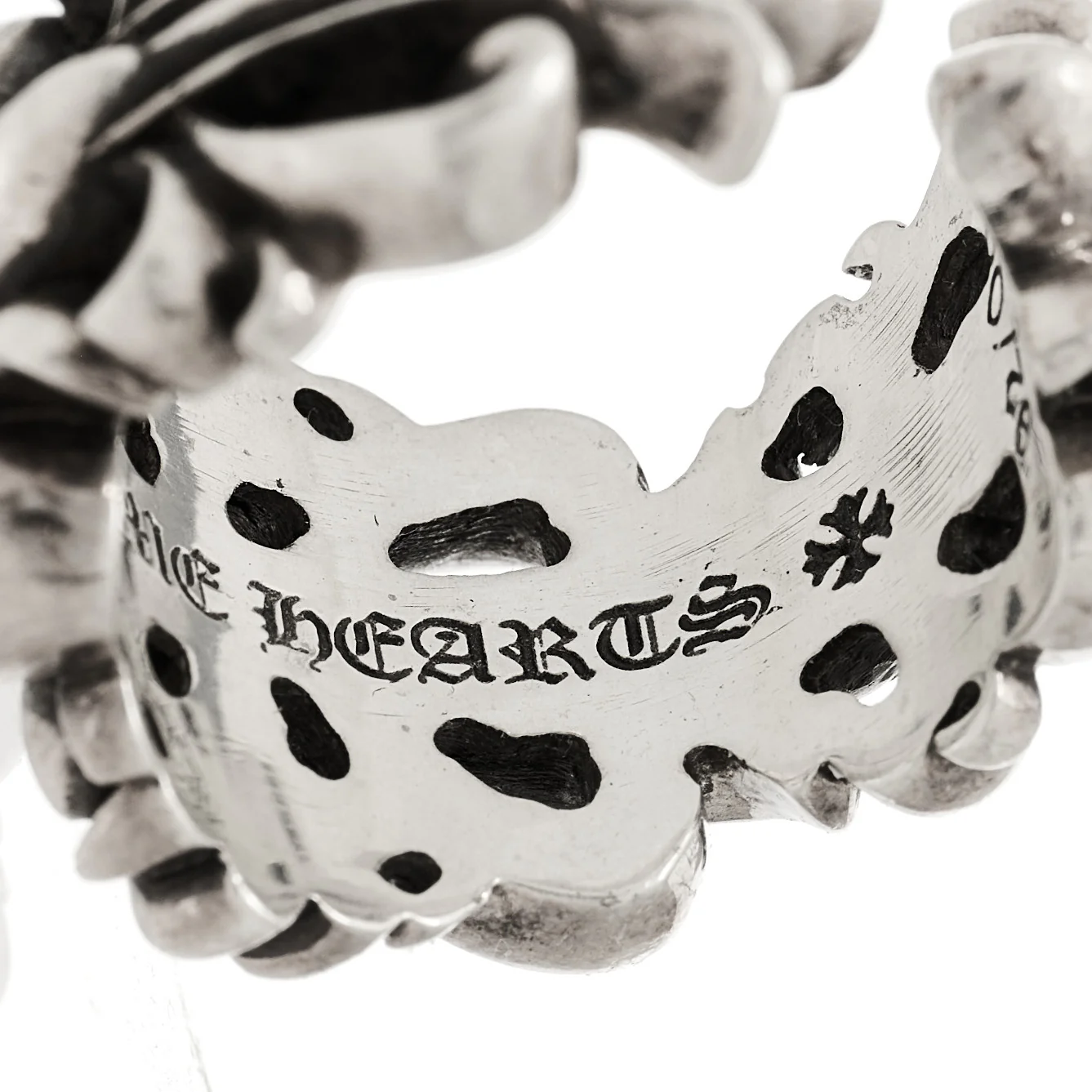 Sterling Silver Double Floral Cross Ring 62 10 - Image 5