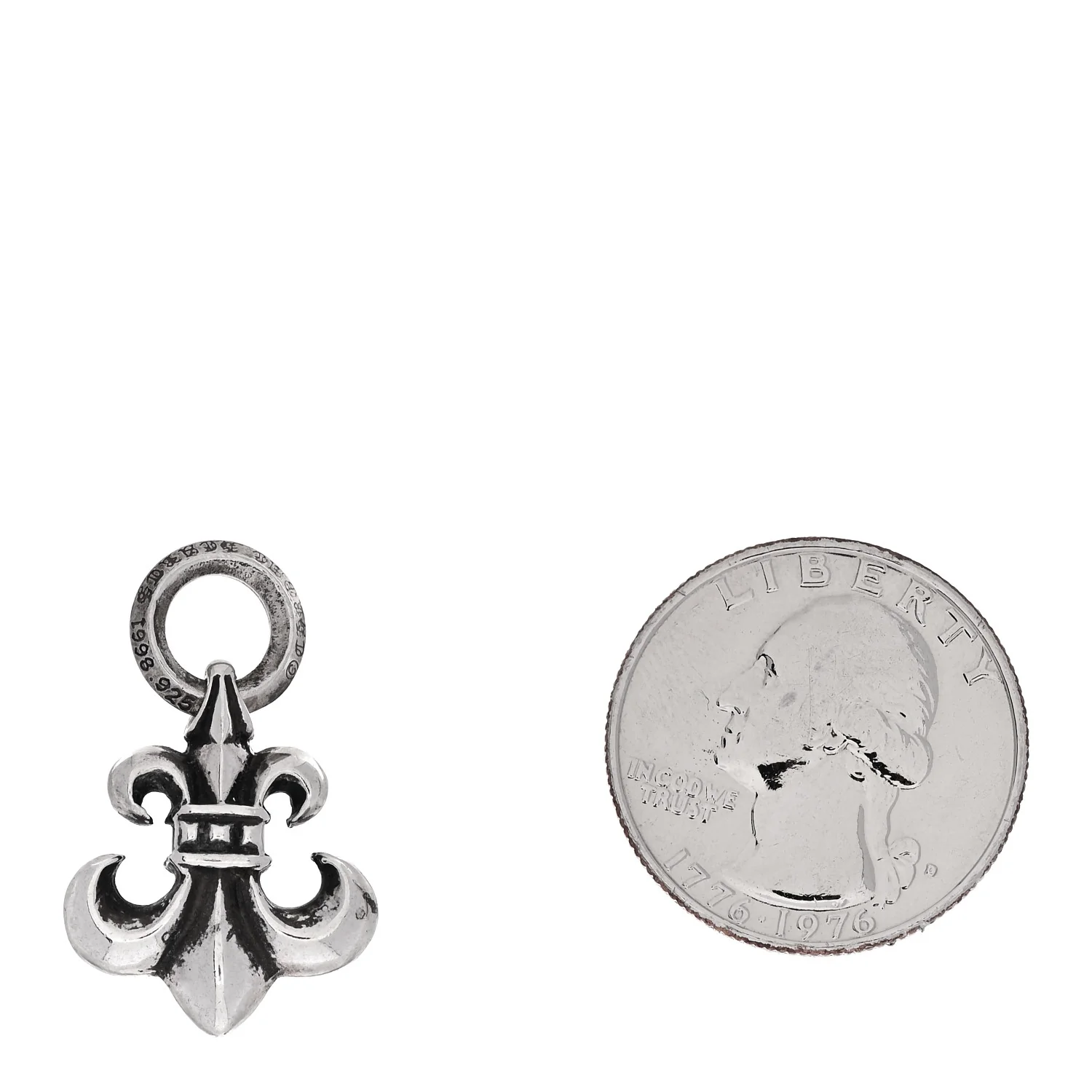 Sterling Silver Fleur de Lis Pendant - Image 2