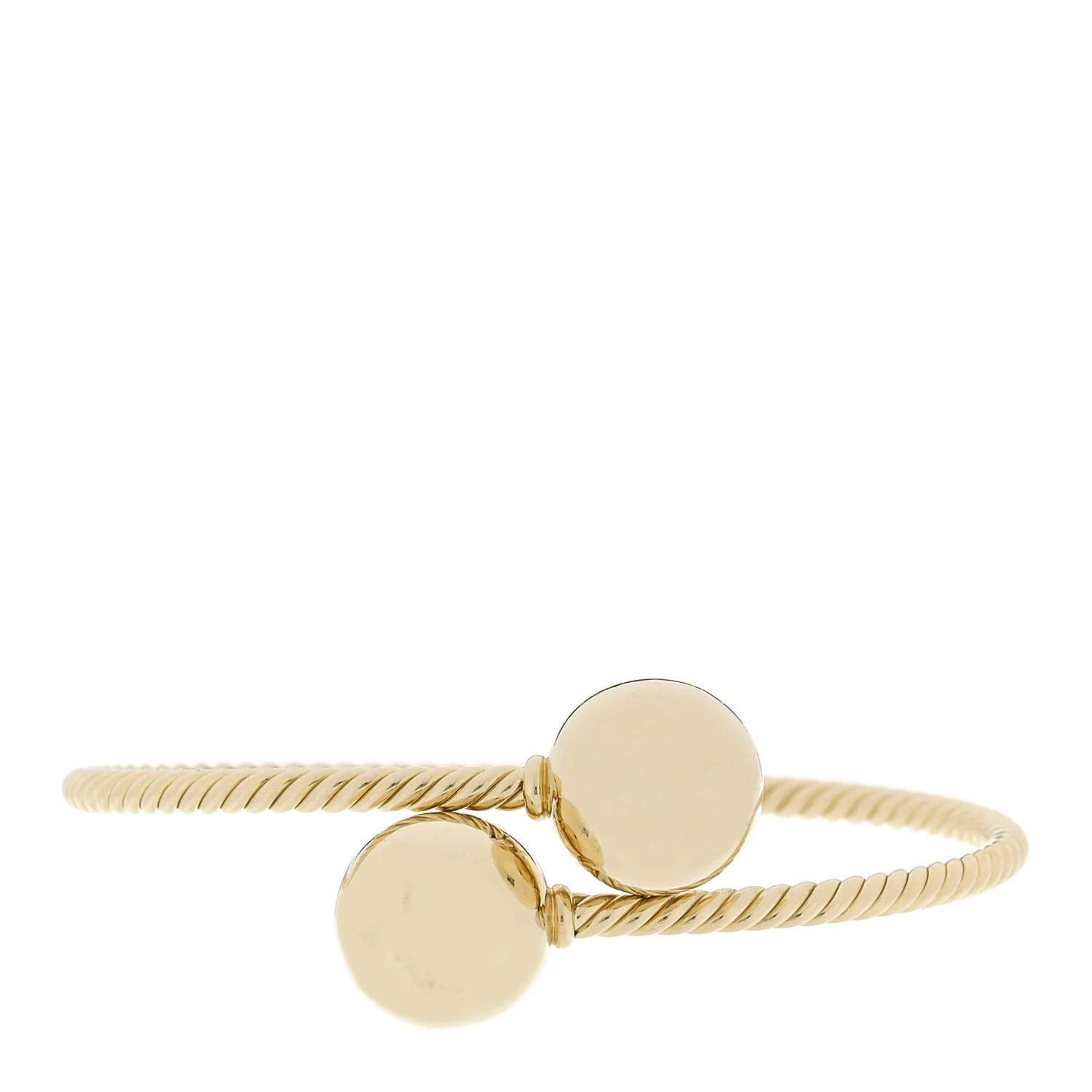 18K Yellow Gold 14mm Solari Bypass Bracelet
