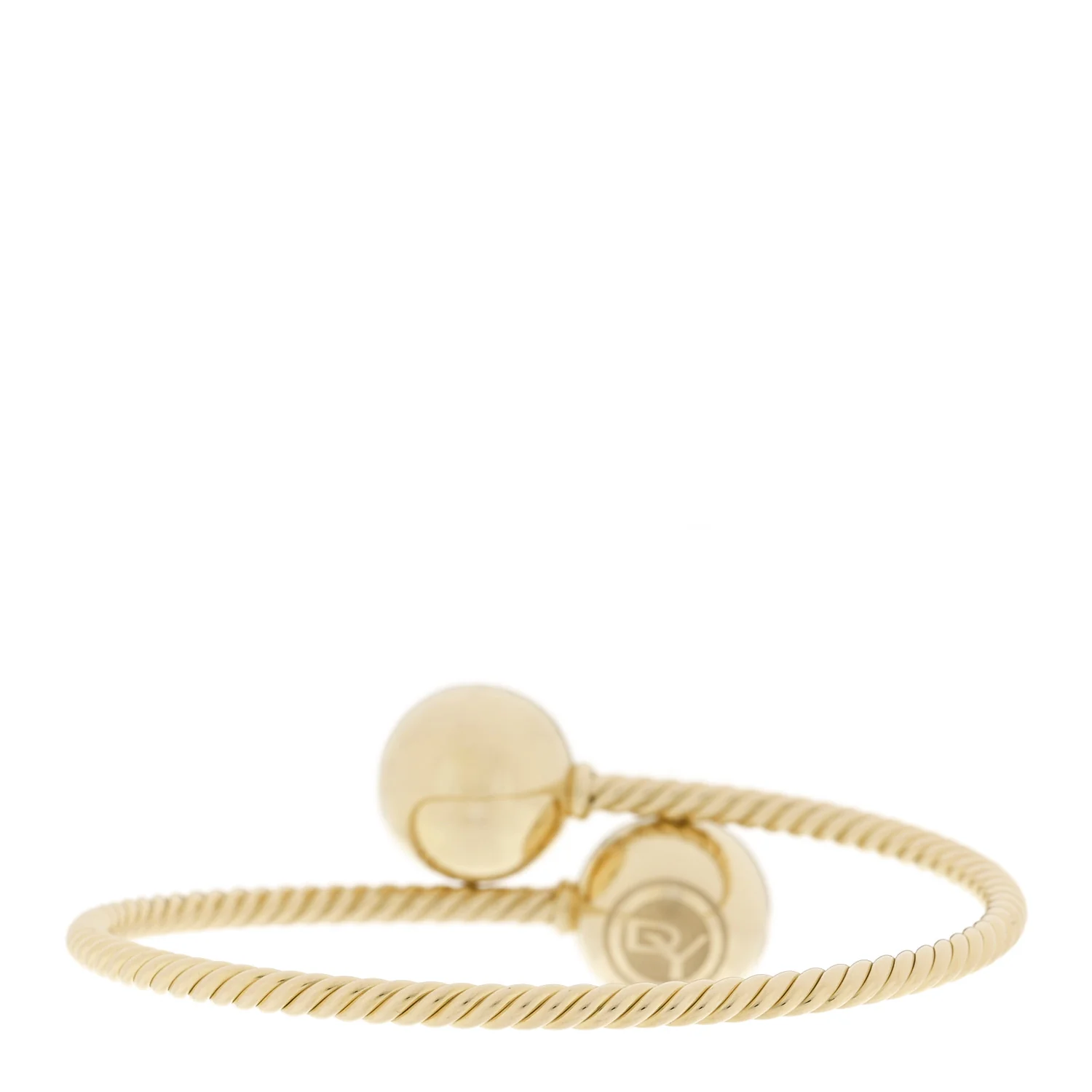 18K Yellow Gold 14mm Solari Bypass Bracelet - Image 2