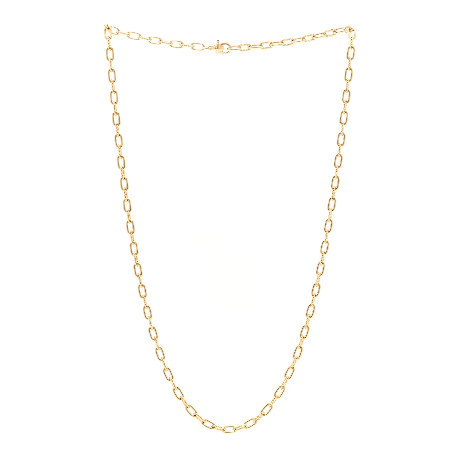 18K Yellow Gold 3mm Madison Chain Necklace - Image 3