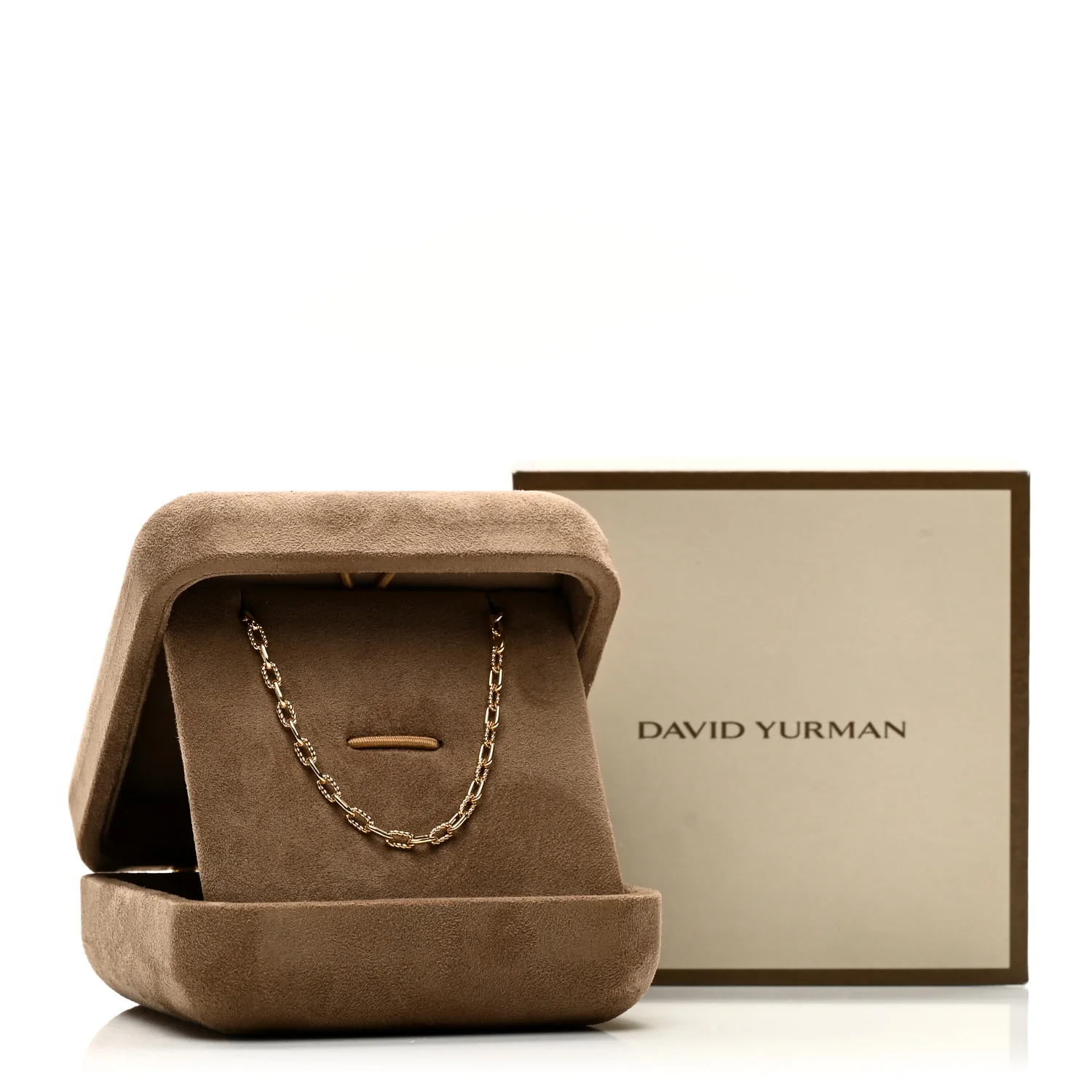 18K Yellow Gold 3mm Madison Chain Necklace - Image 5