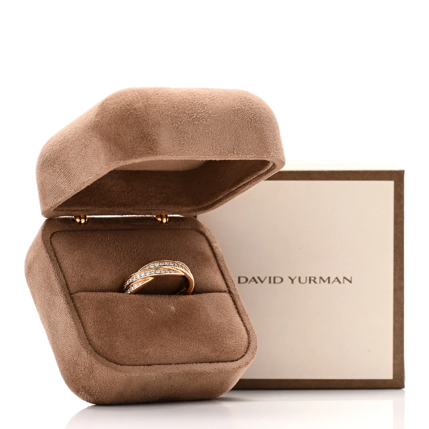 18K Yellow Gold 6mm DY Helios Band Ring 59 8.75 - Image 5